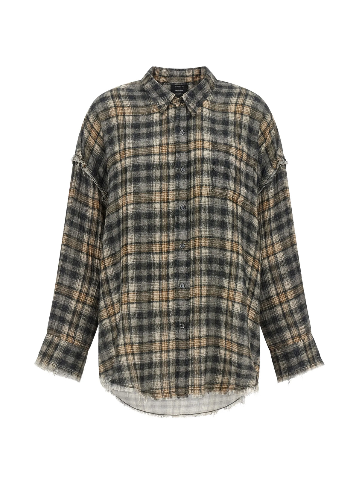 plaid-pattern shirt