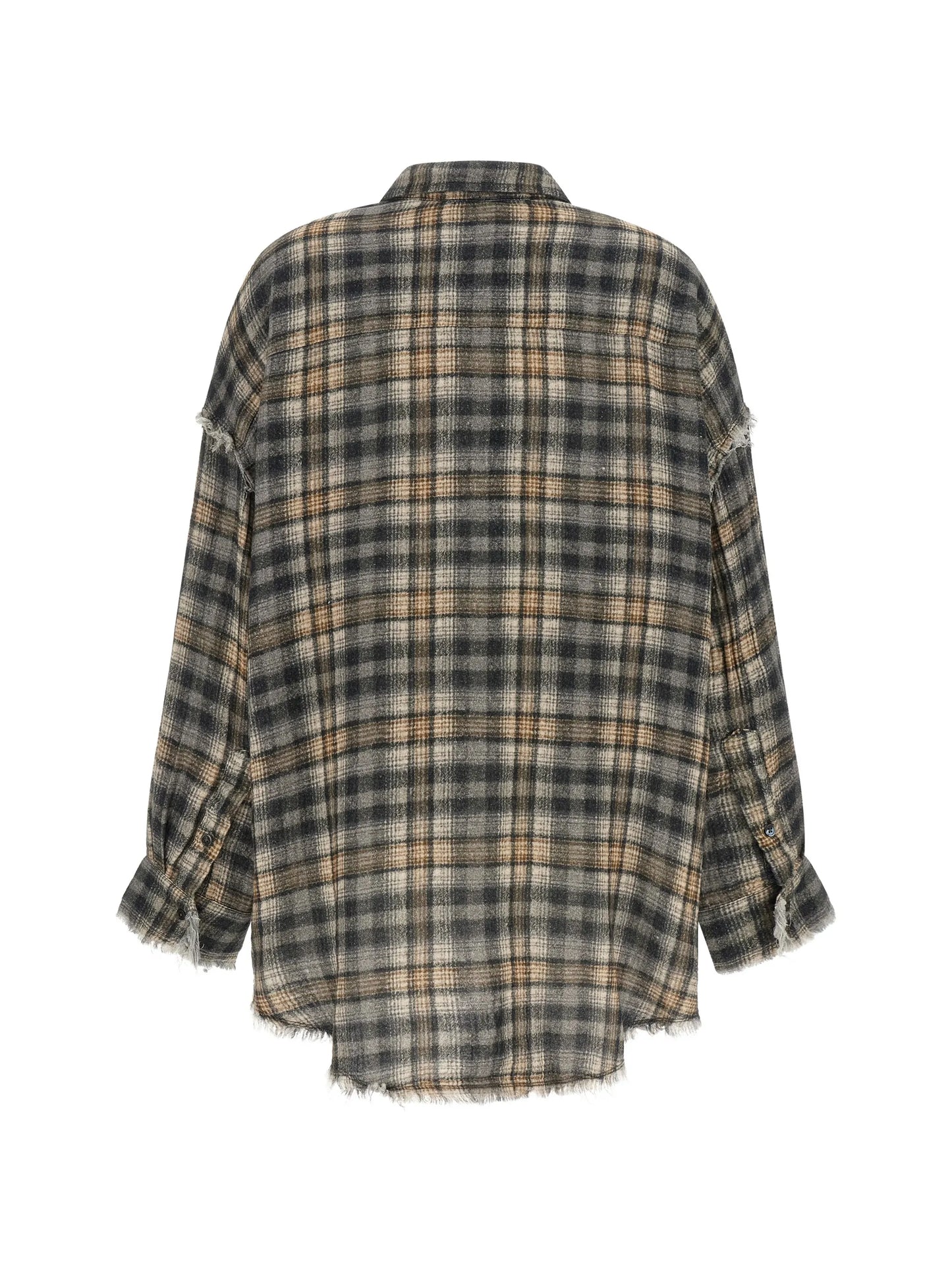 frayed raw-cut shirt