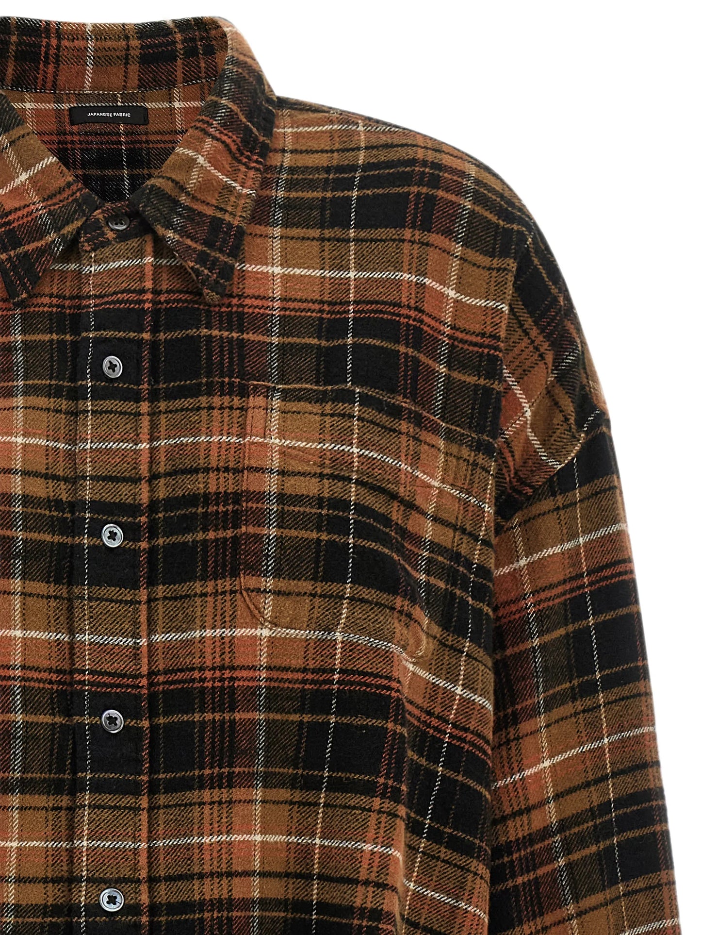 frayed-hem cropped shirt