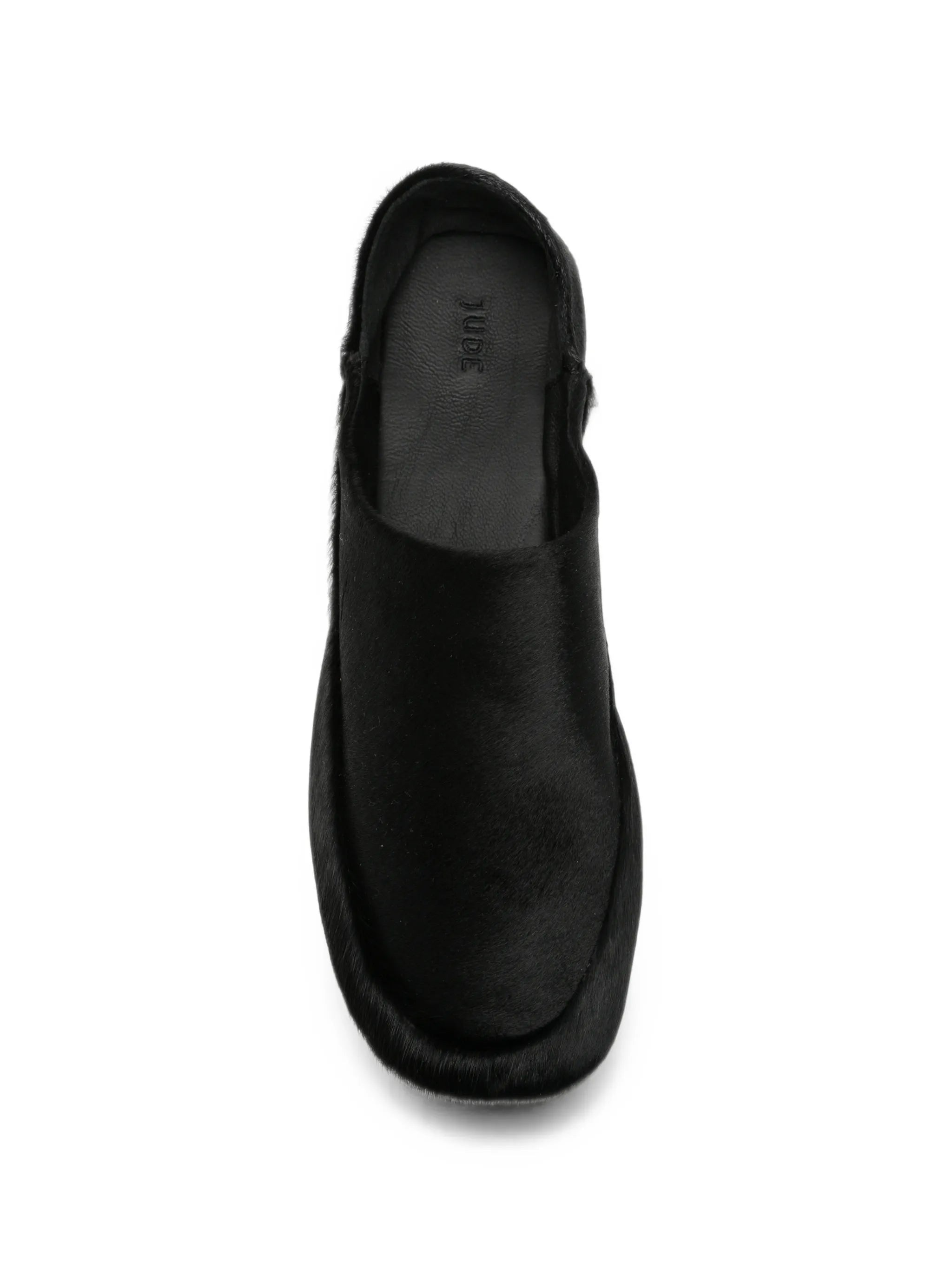 Floor pony hair slippers