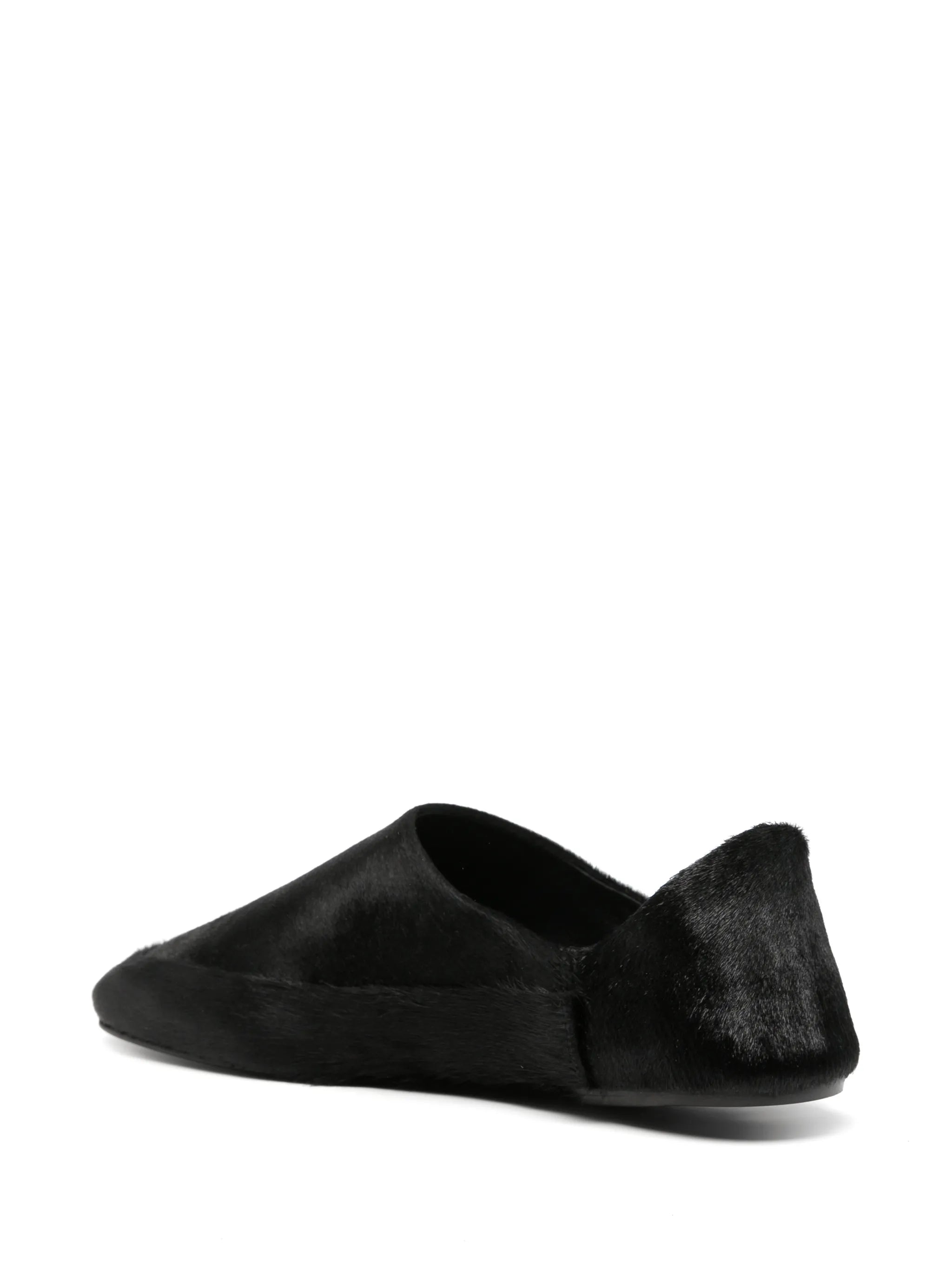 Floor pony hair slippers