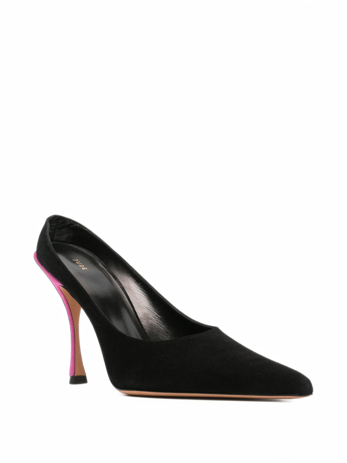 Strike suede pointed-toe pumps