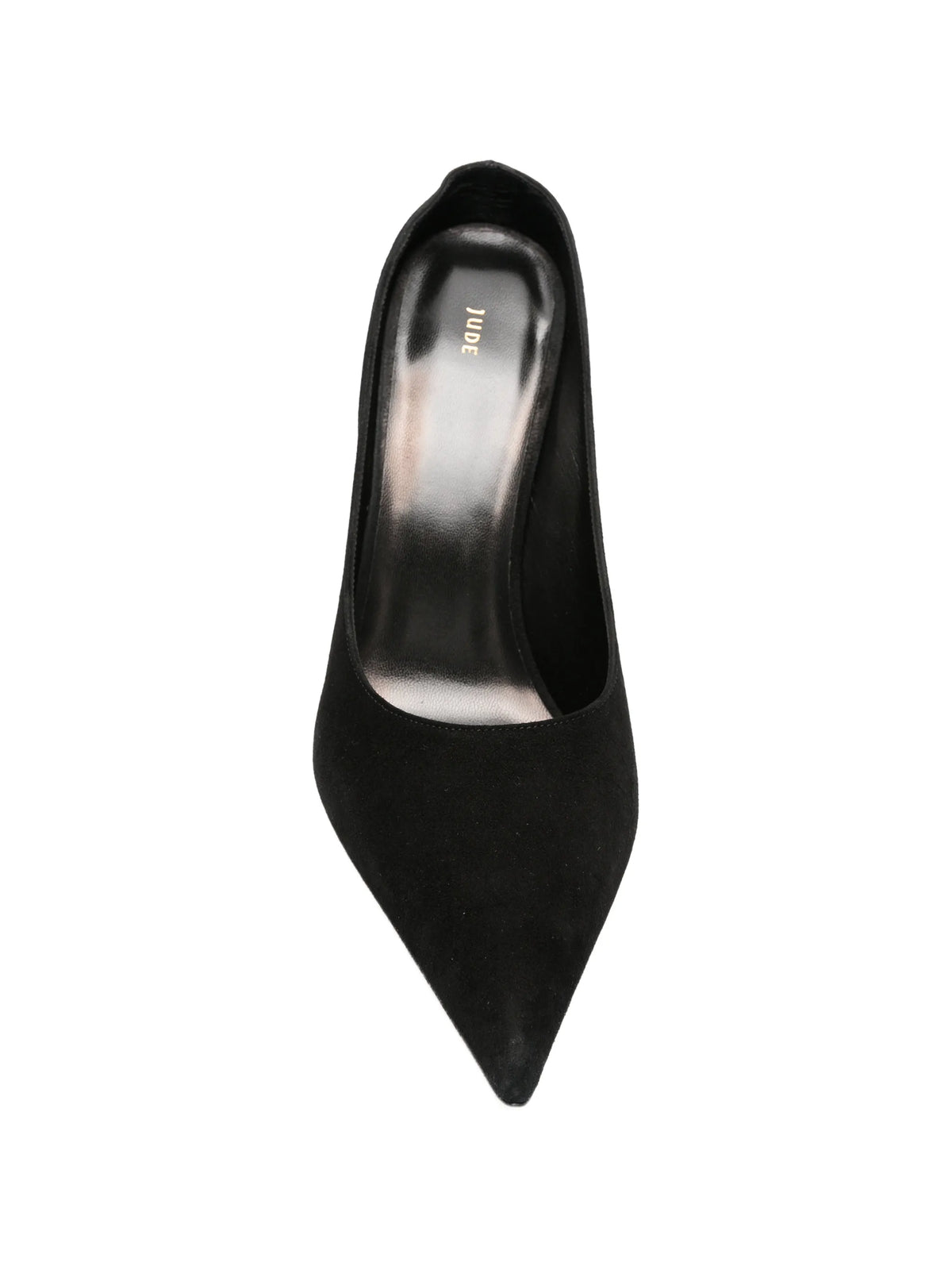 Strike suede pointed-toe pumps