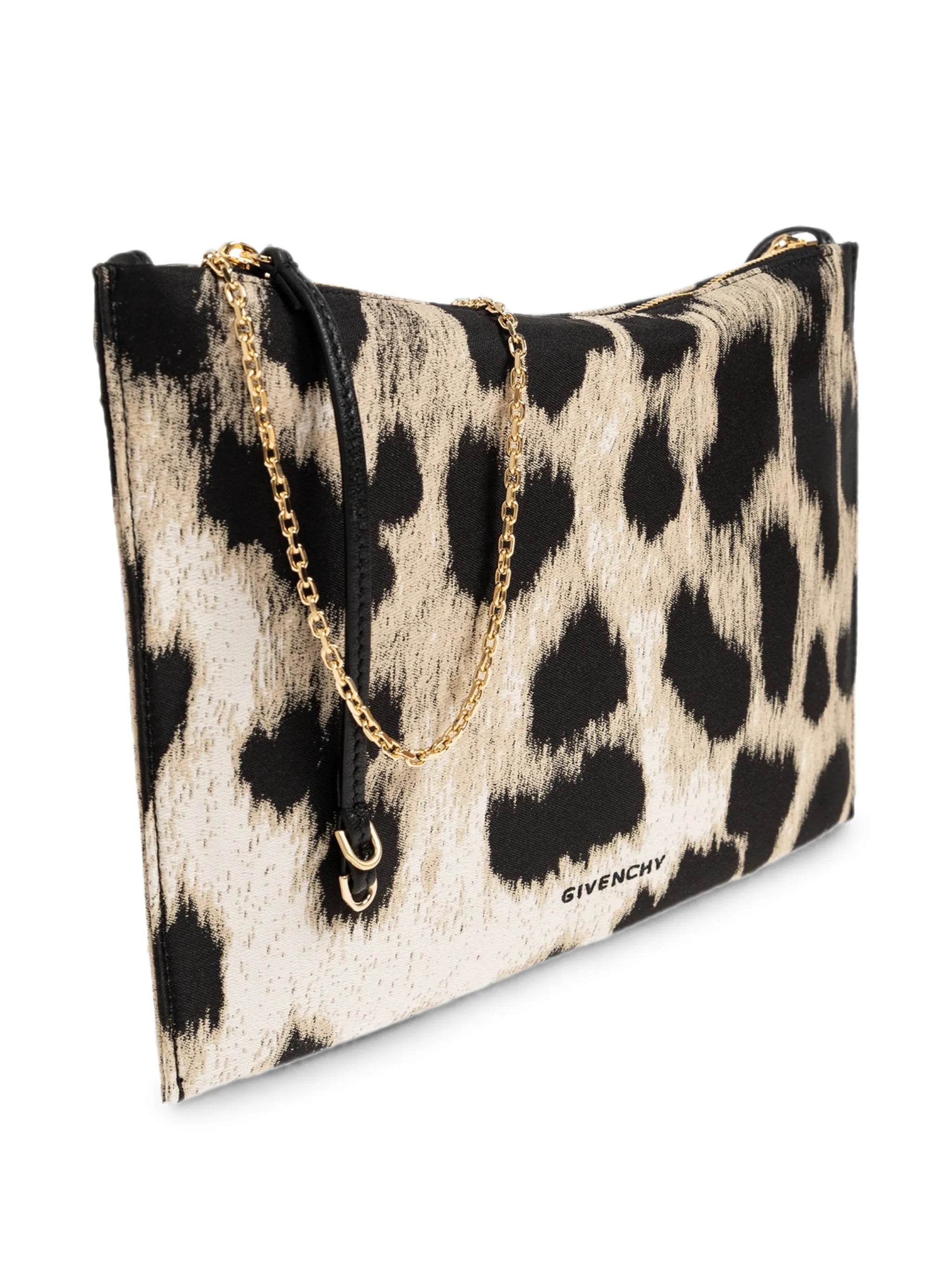 Voyou leopard-print shoulder bag
