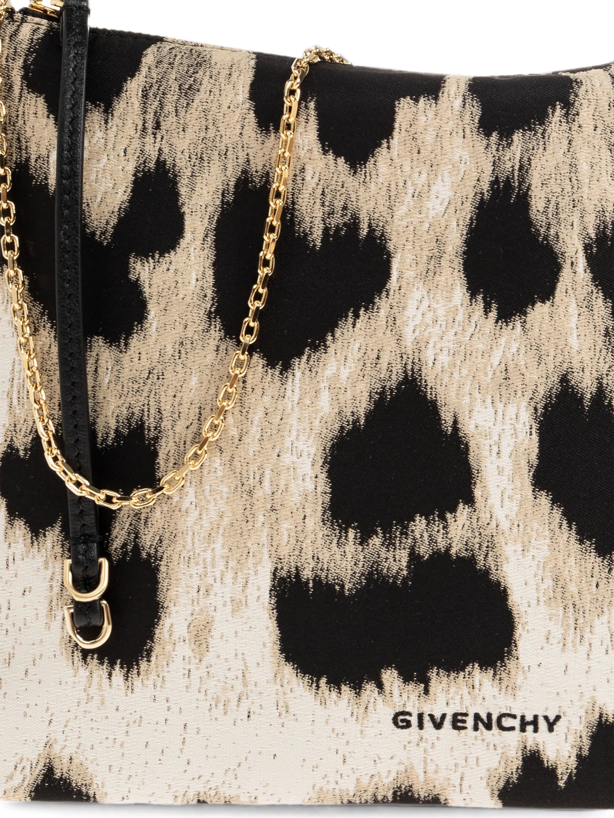 Voyou leopard-print shoulder bag