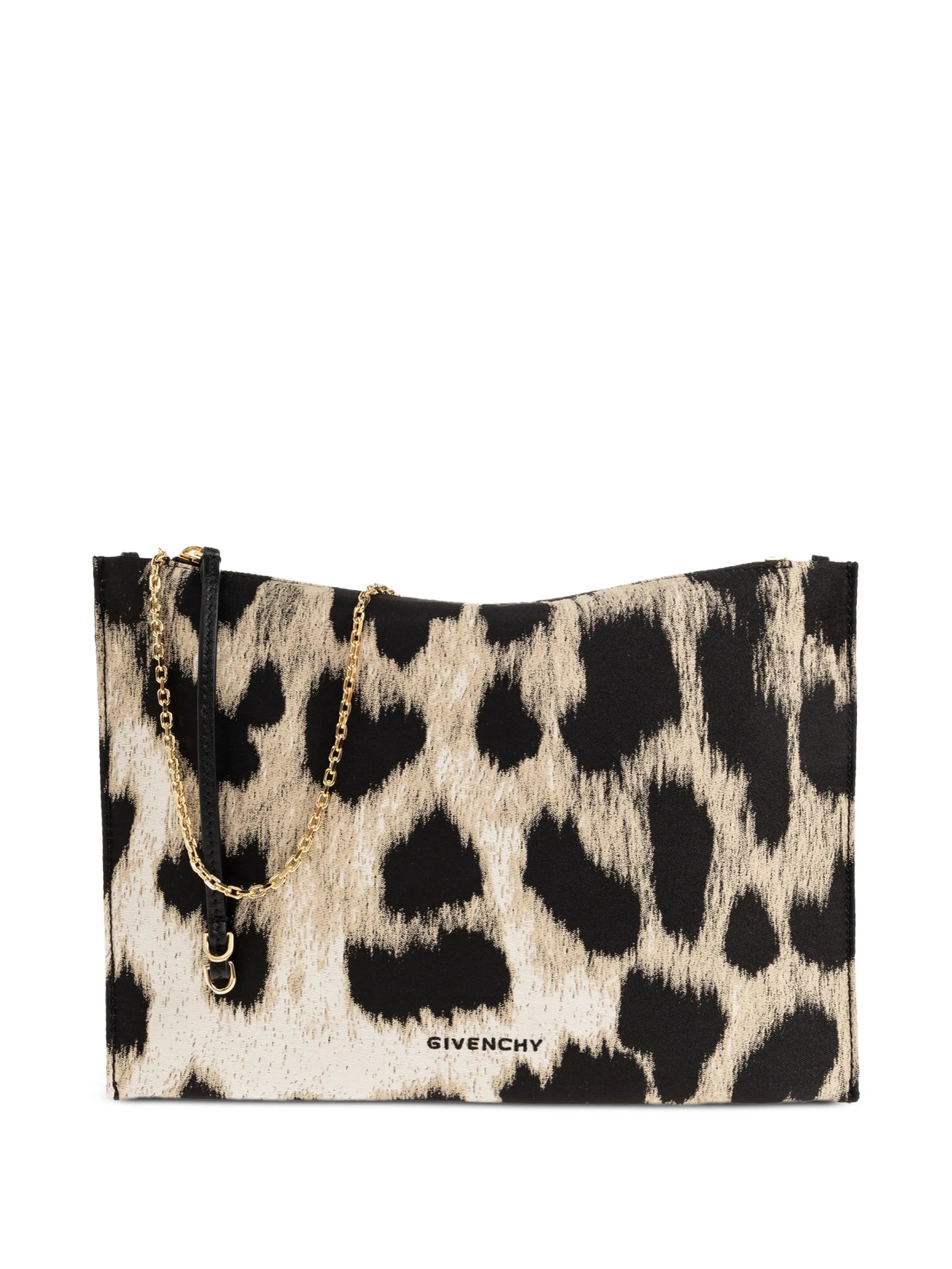Voyou leopard-print shoulder bag