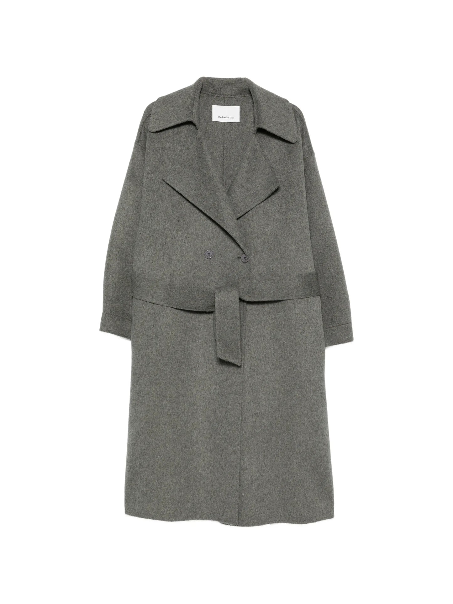 double-breasted belted coat