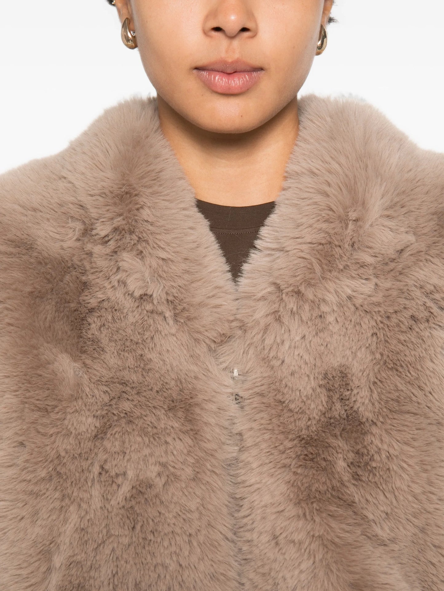 faux-fur bomber jacket