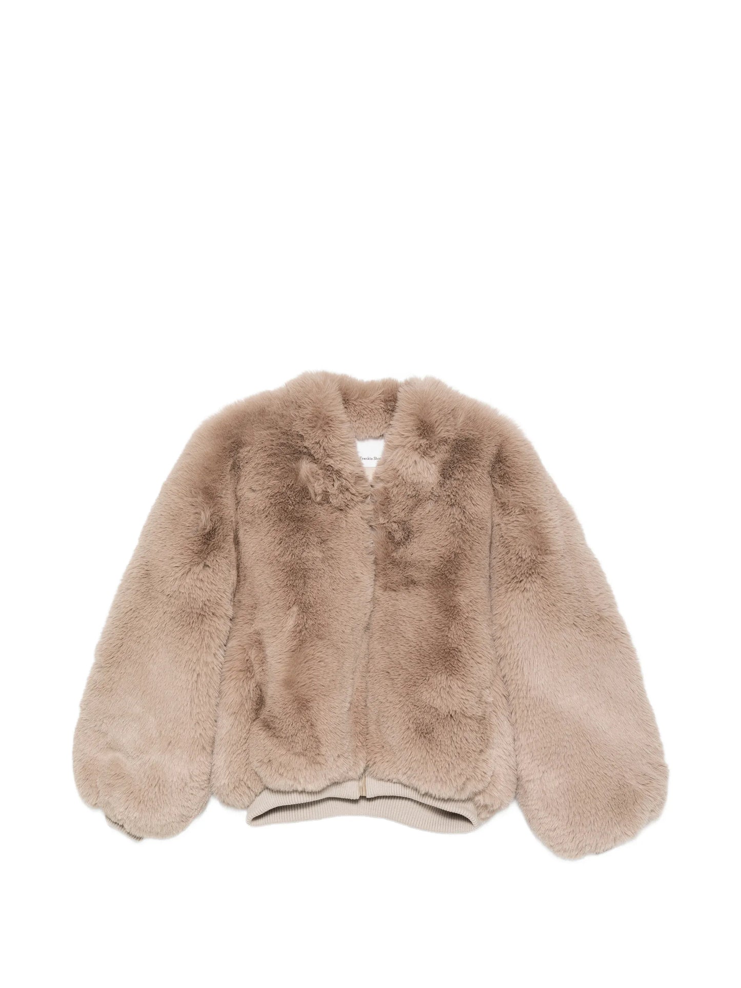 faux-fur bomber jacket