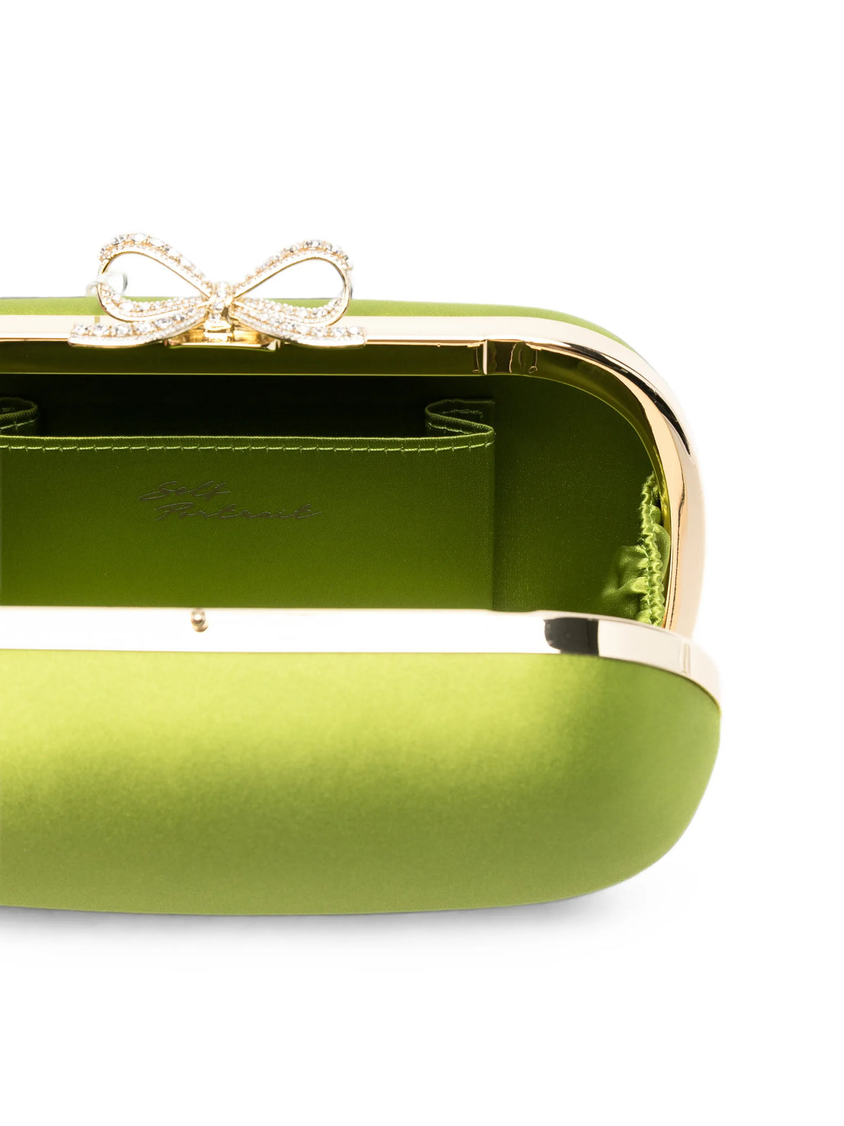 bow-detail clutch bag