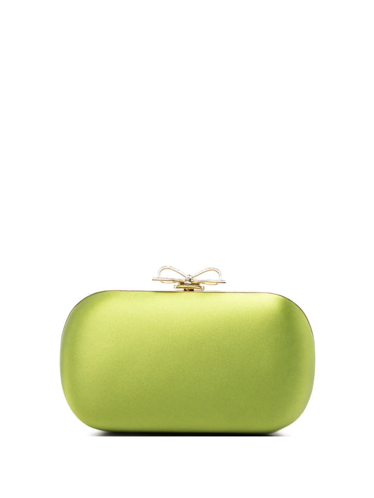 bow-detail clutch bag