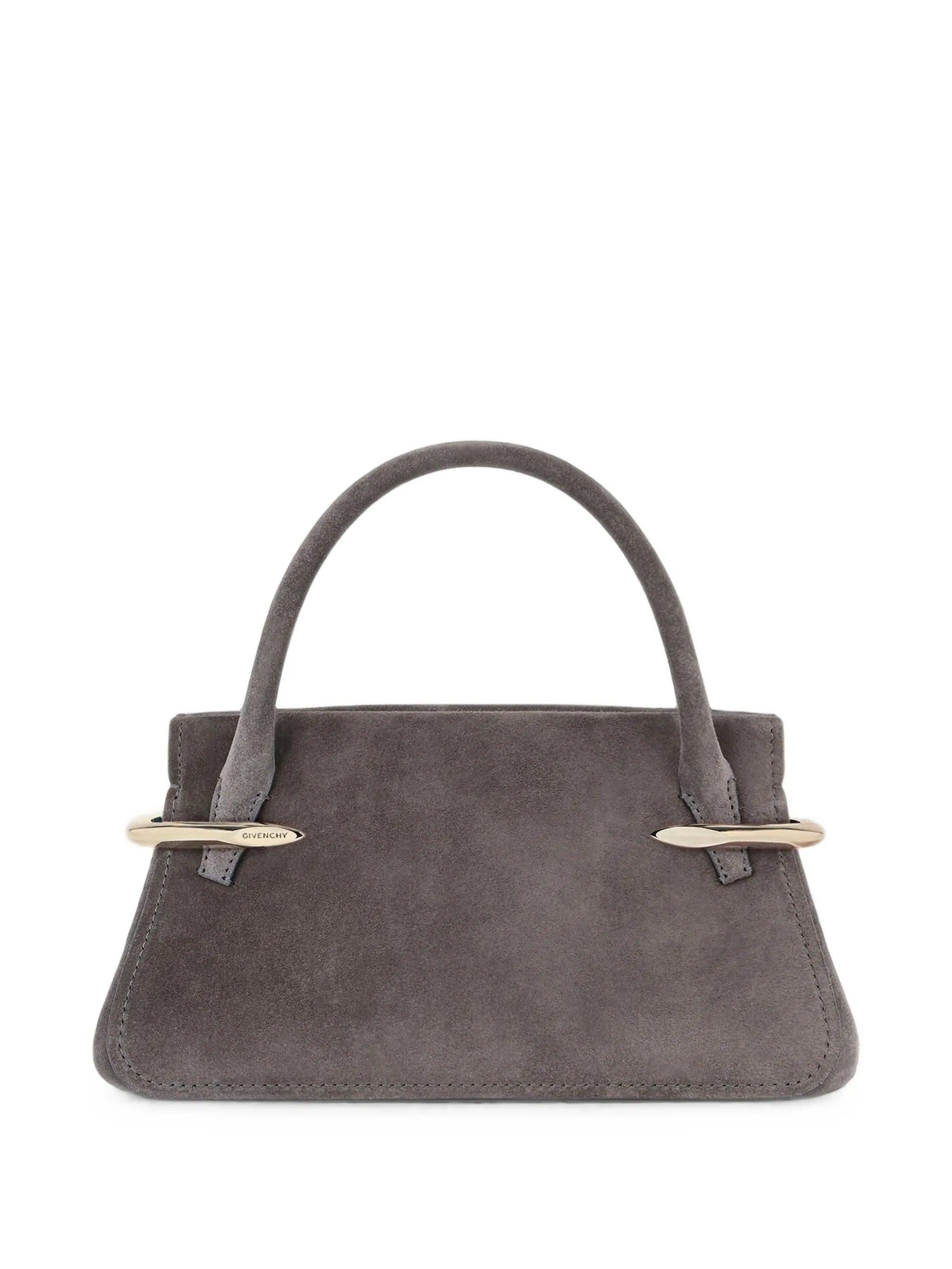 mini pinch bag in suede leather