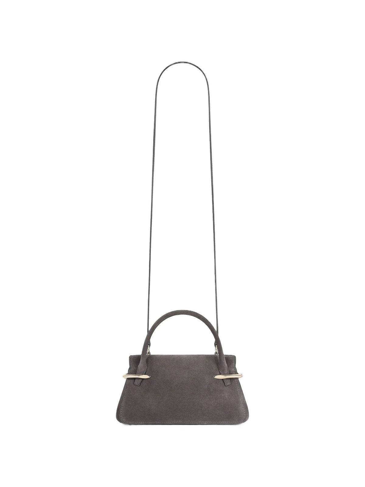 mini pinch bag in suede leather