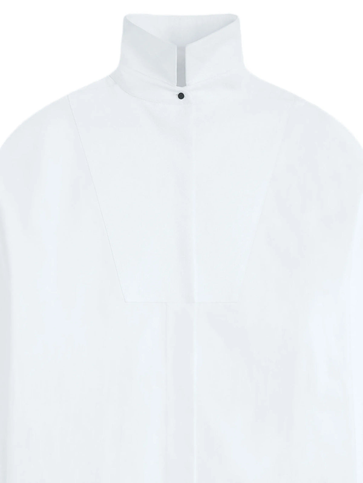 bib-front oversized blouse