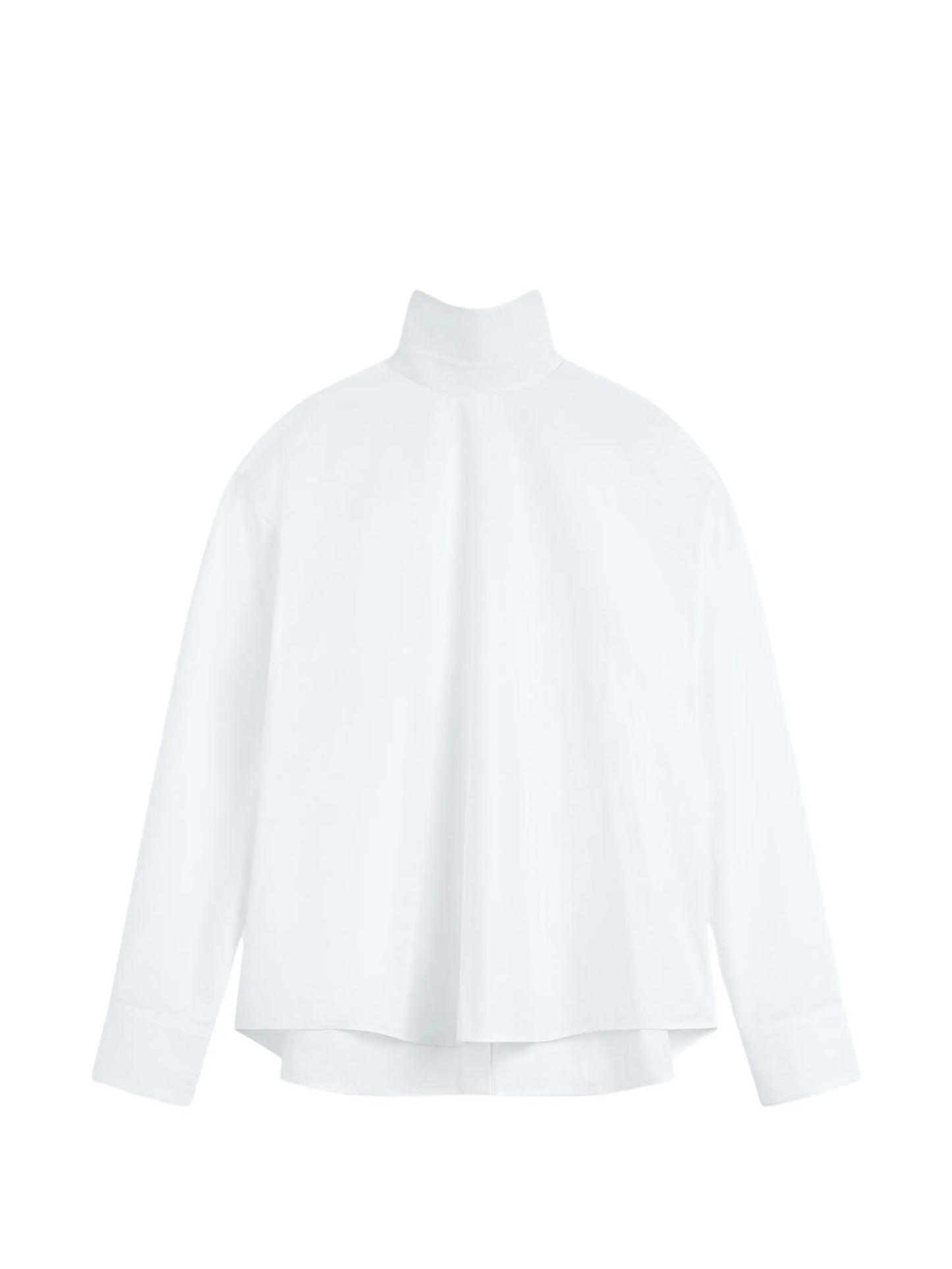 bib-front oversized blouse