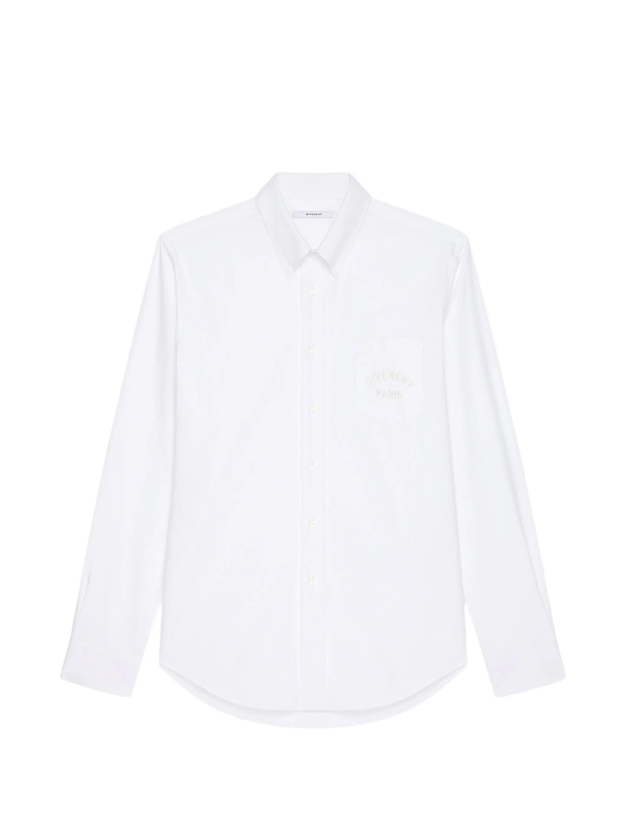 shirt in cotton oxford with Paris embroidery