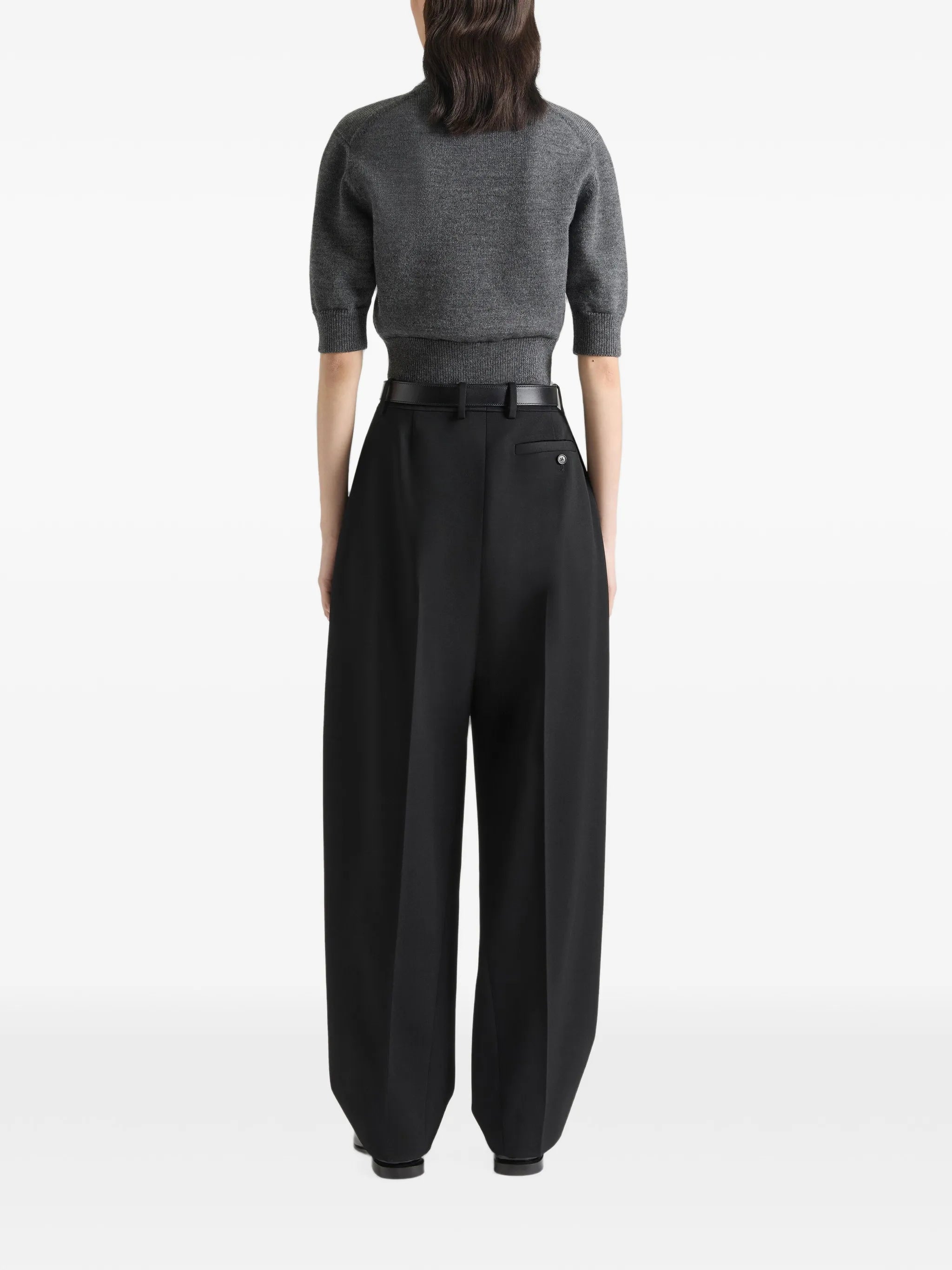 polo top in wool