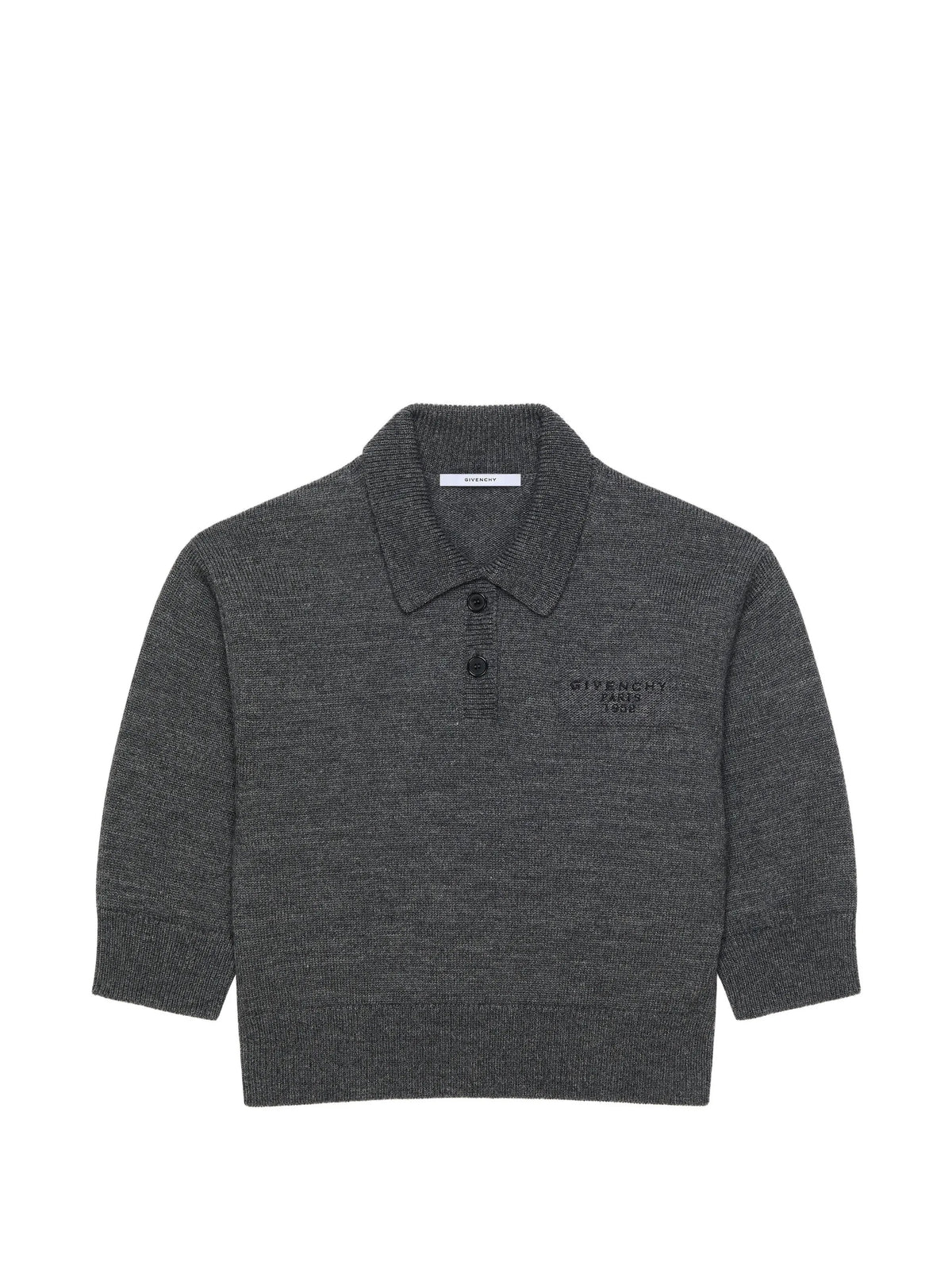 polo top in wool