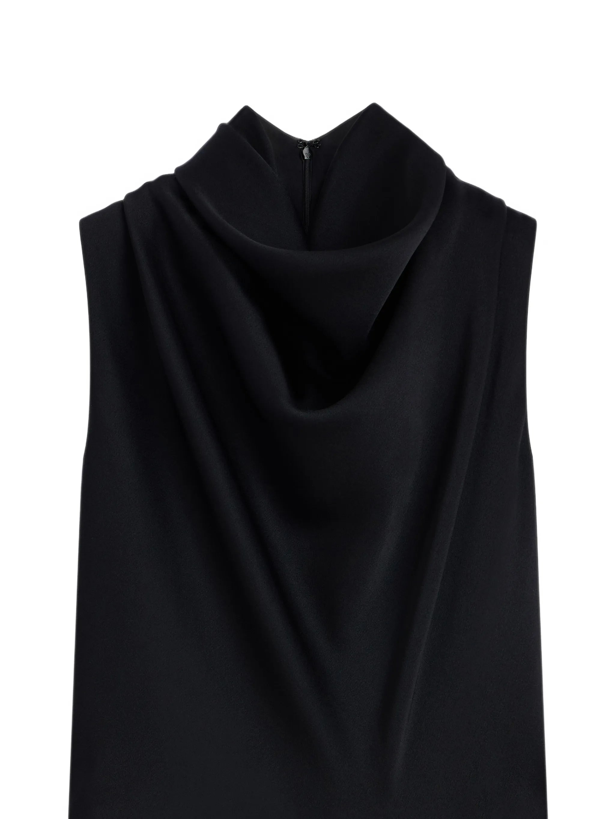Draped top in crepe satin