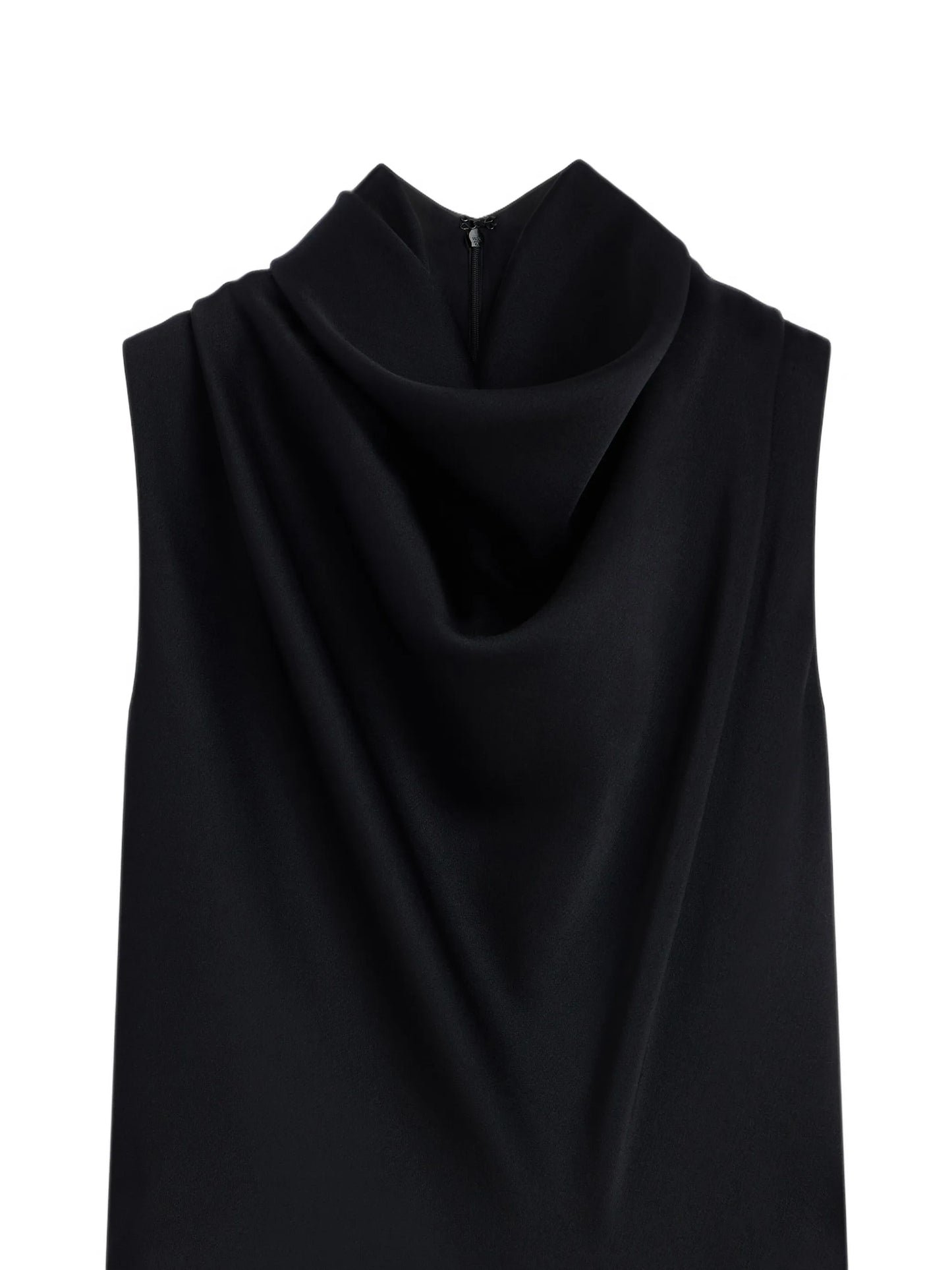Draped top in crepe satin