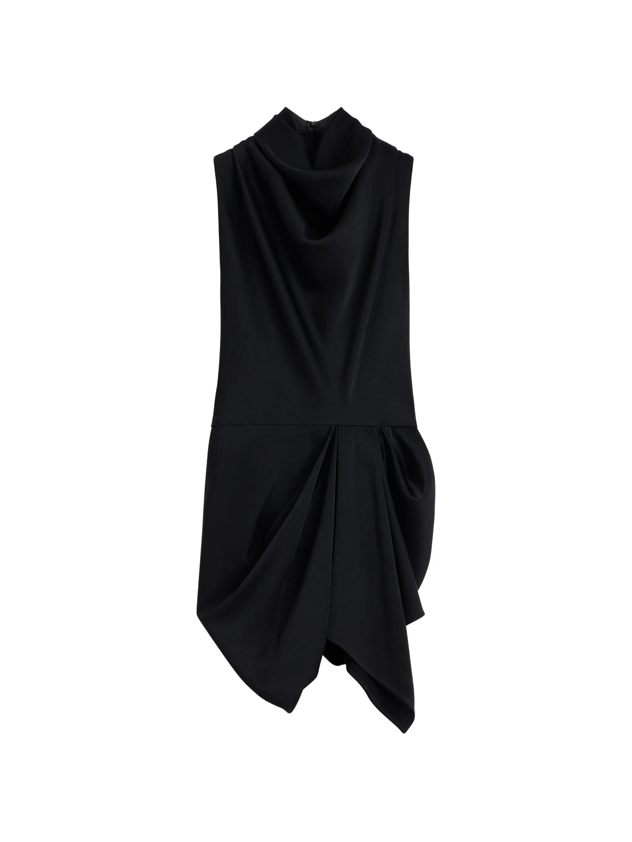 Draped top in crepe satin
