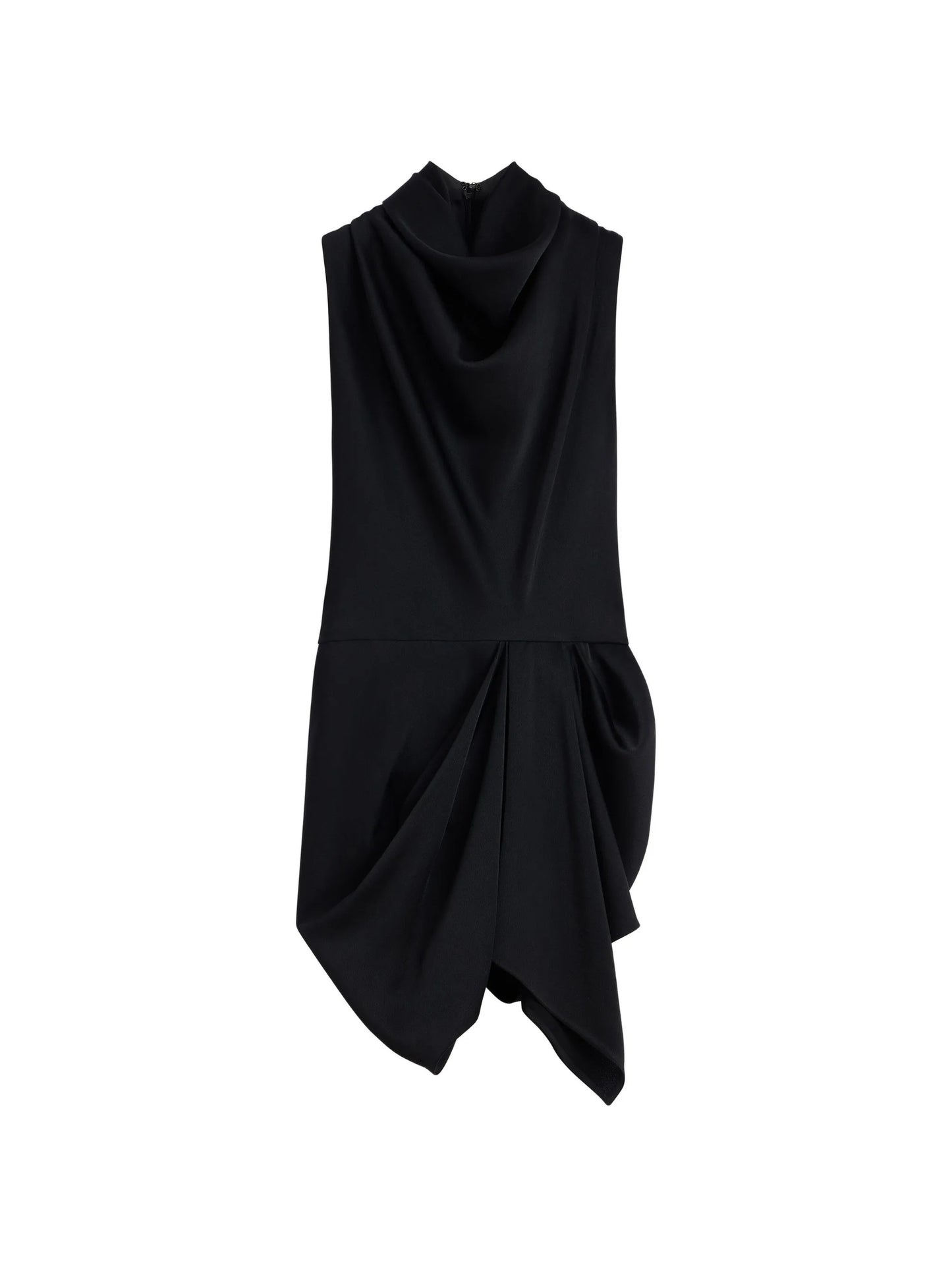 Draped top in crepe satin