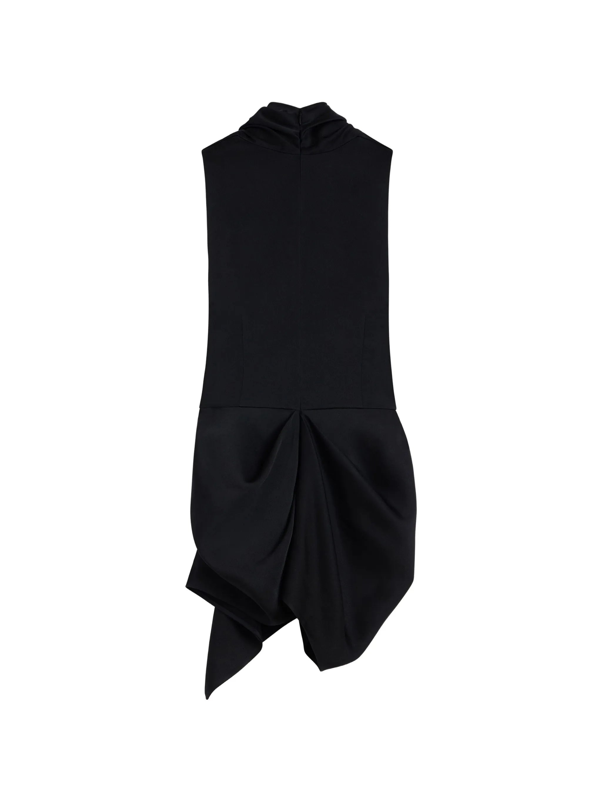 Draped top in crepe satin