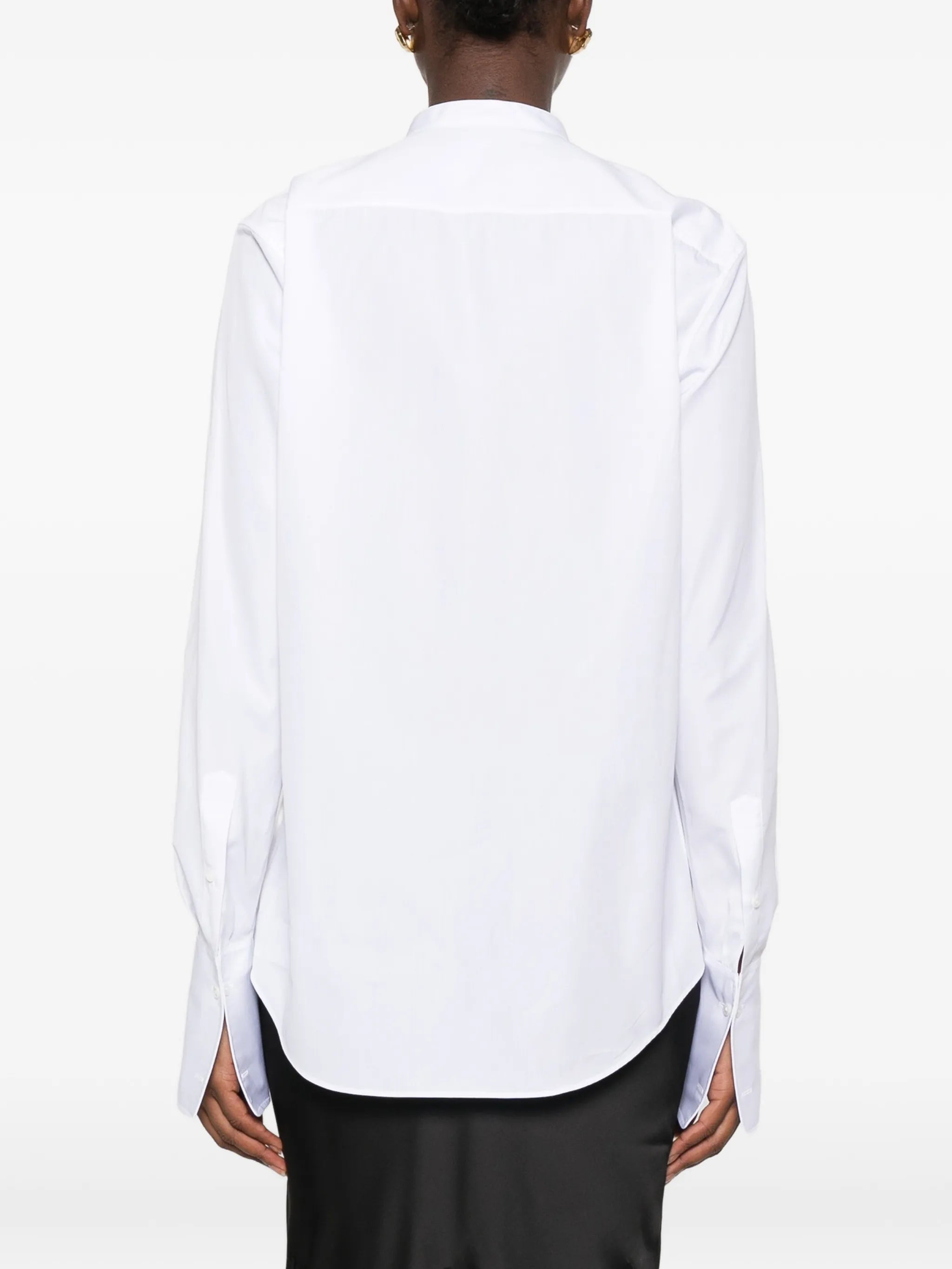 long-sleeve buttoned shirt
