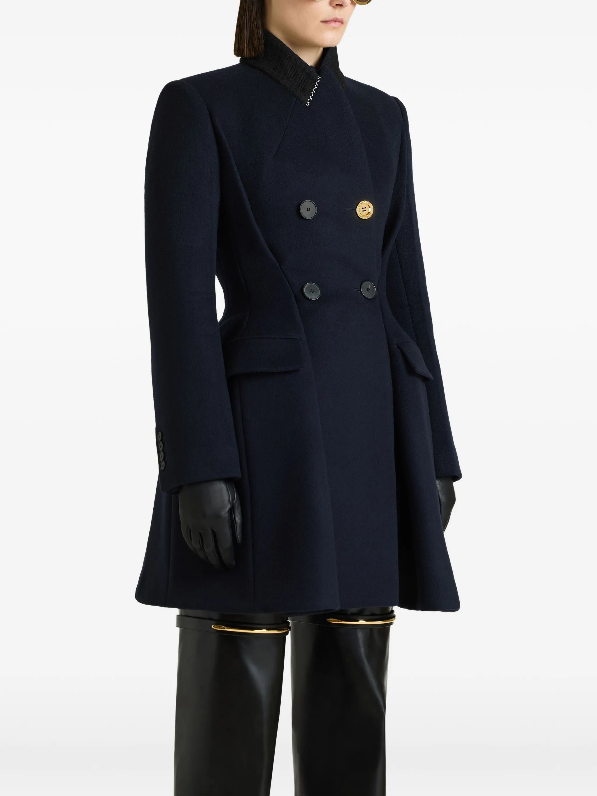 pinch coat in wool and cashmere