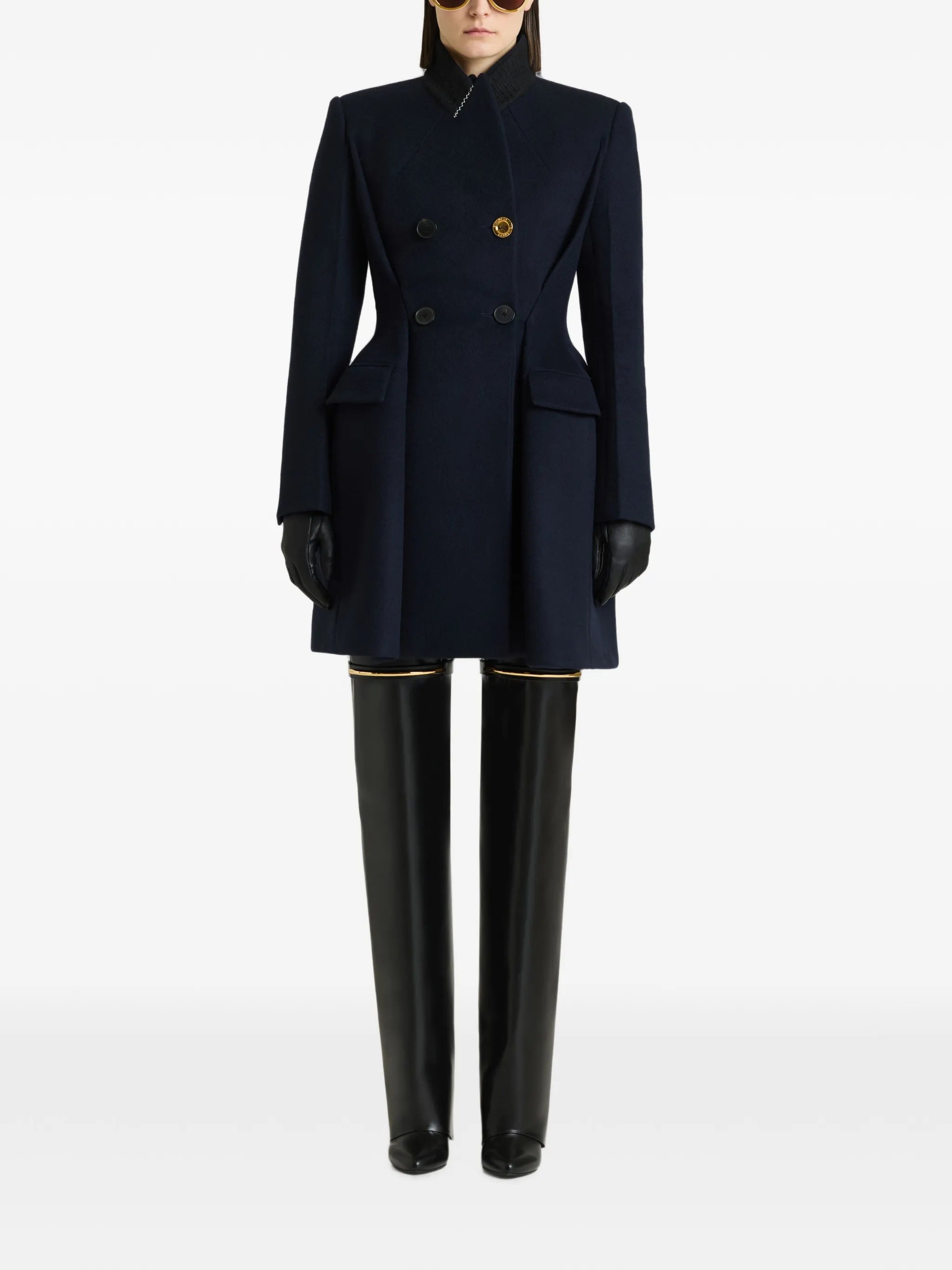 pinch coat in wool and cashmere