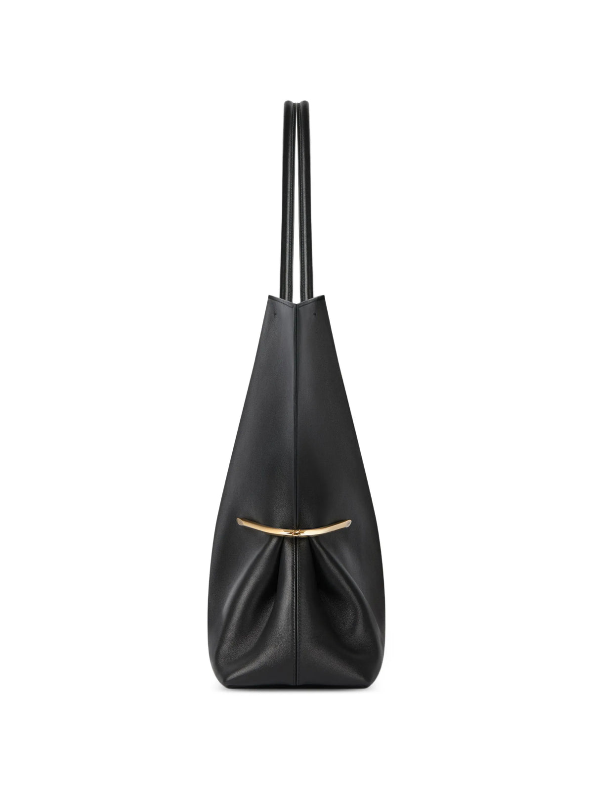 pinch squeezed vertical tote bag in nappa leather