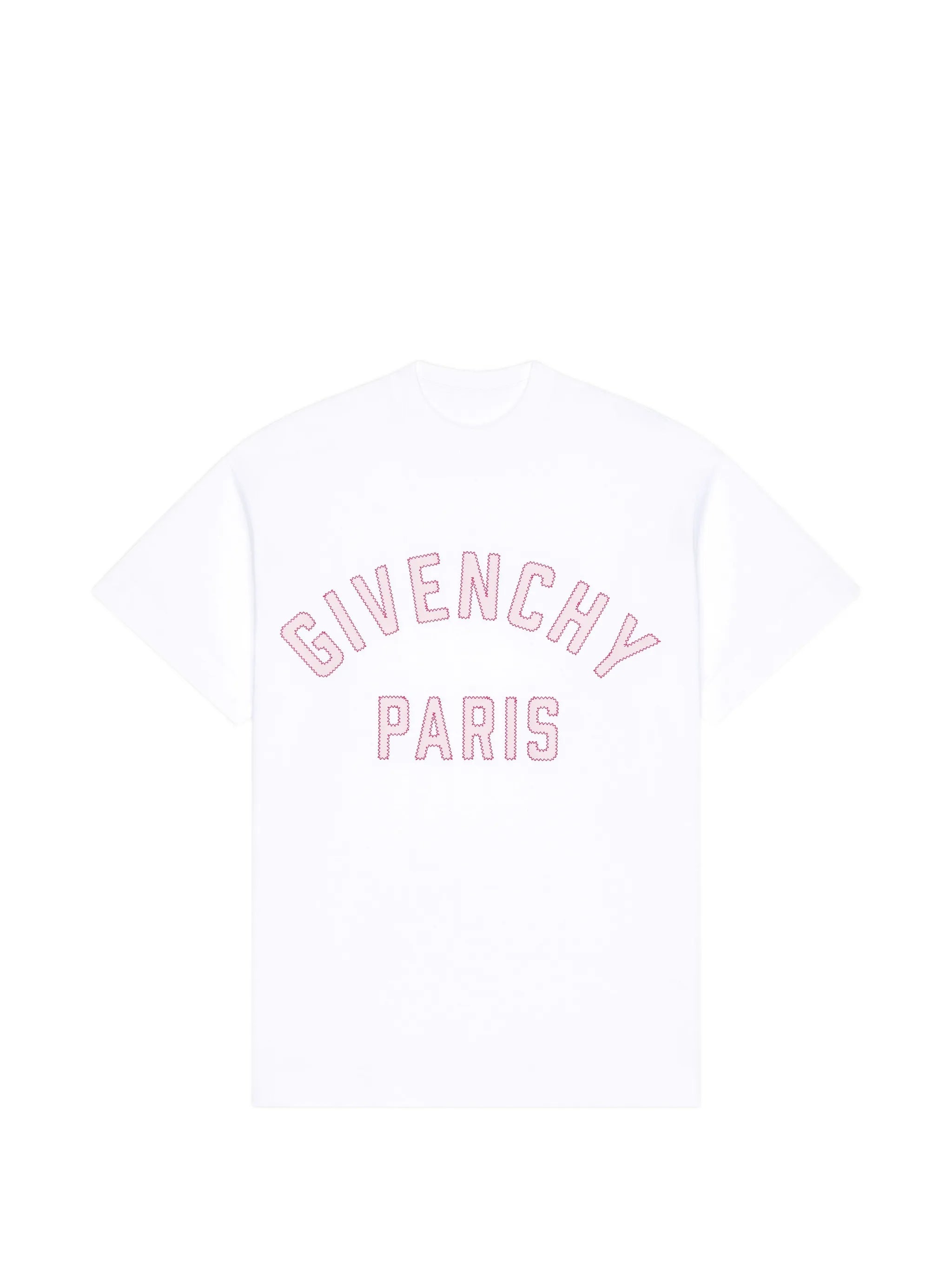 T-shirt in cotton with Paris embroidery