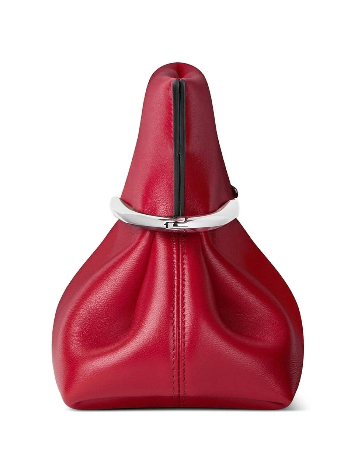 pinch soft clutch in nappa leather