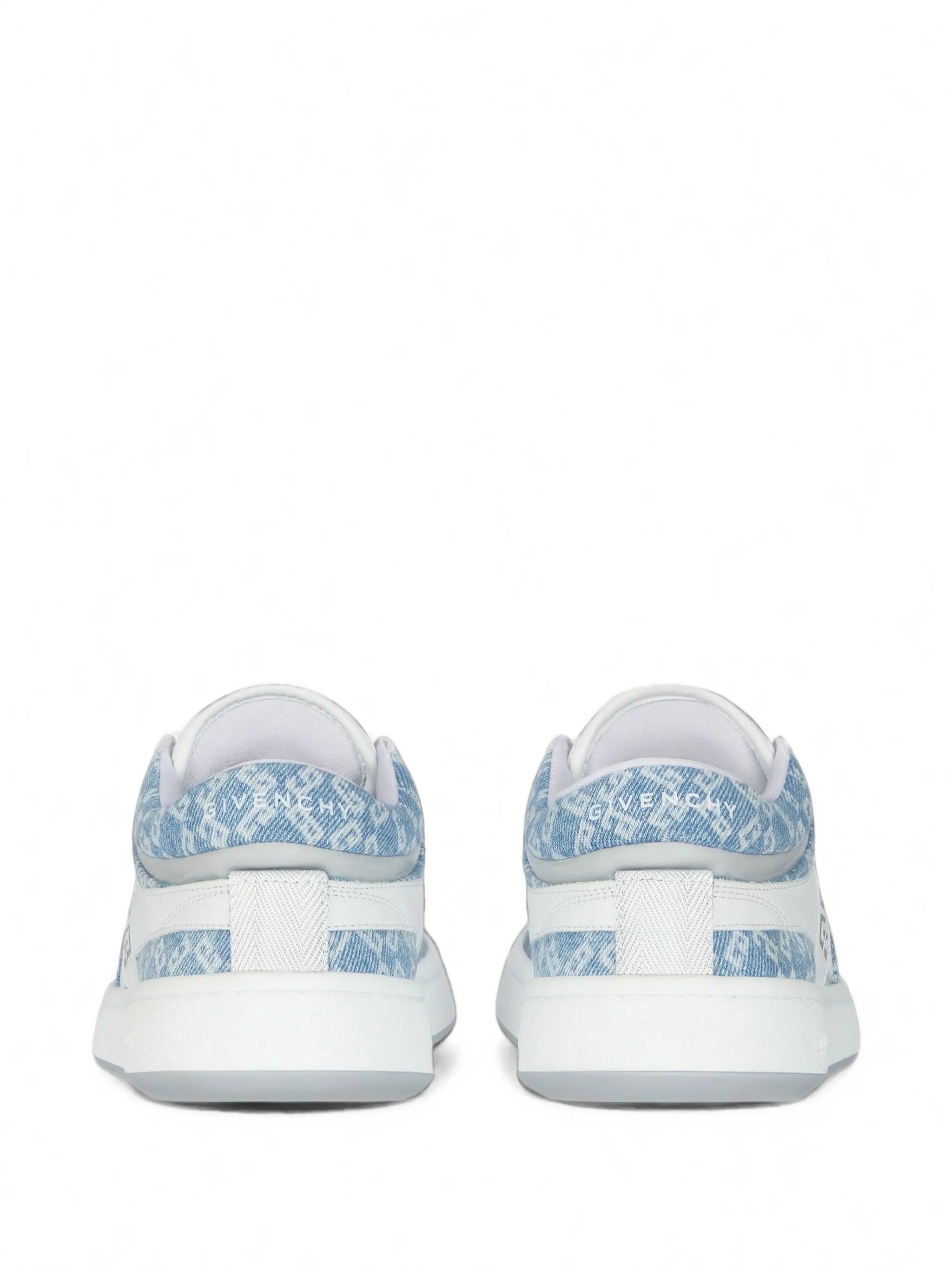 G Move sneakers in mixed leathers and monogram 72 denim
