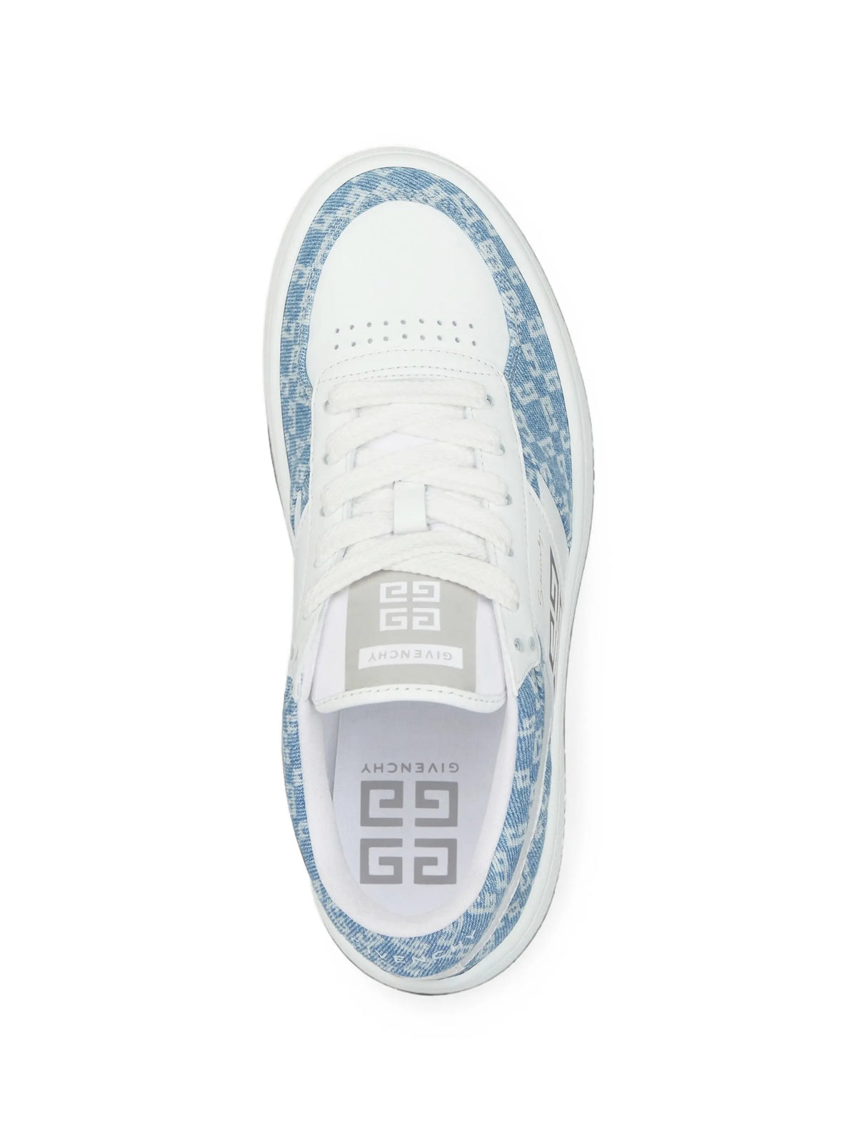 G Move sneakers in mixed leathers and monogram 72 denim