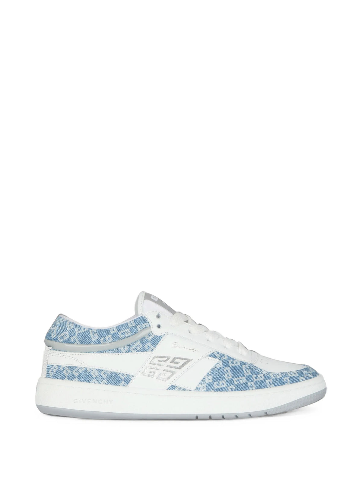 G Move sneakers in mixed leathers and monogram 72 denim
