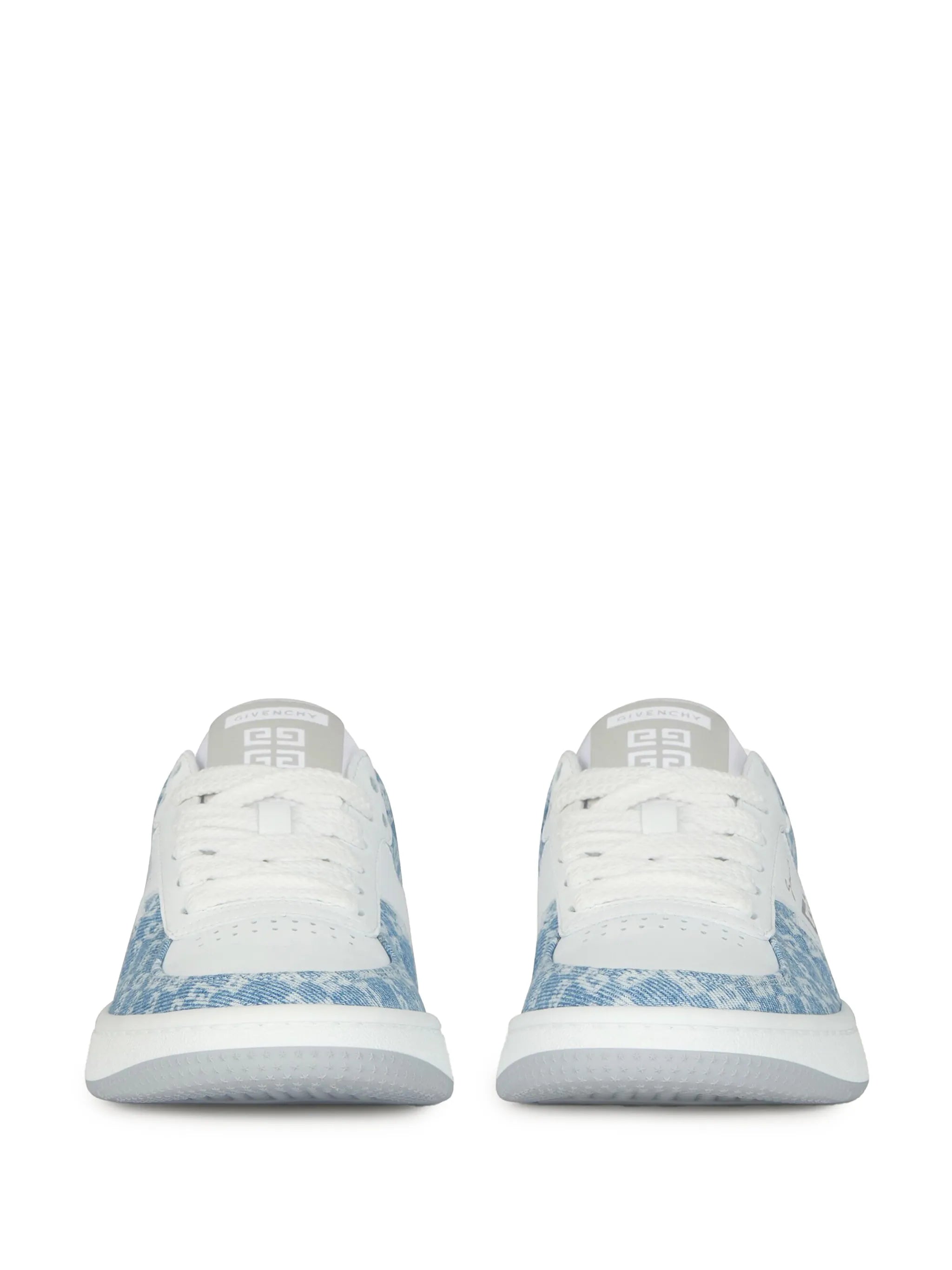 G Move sneakers in mixed leathers and monogram 72 denim