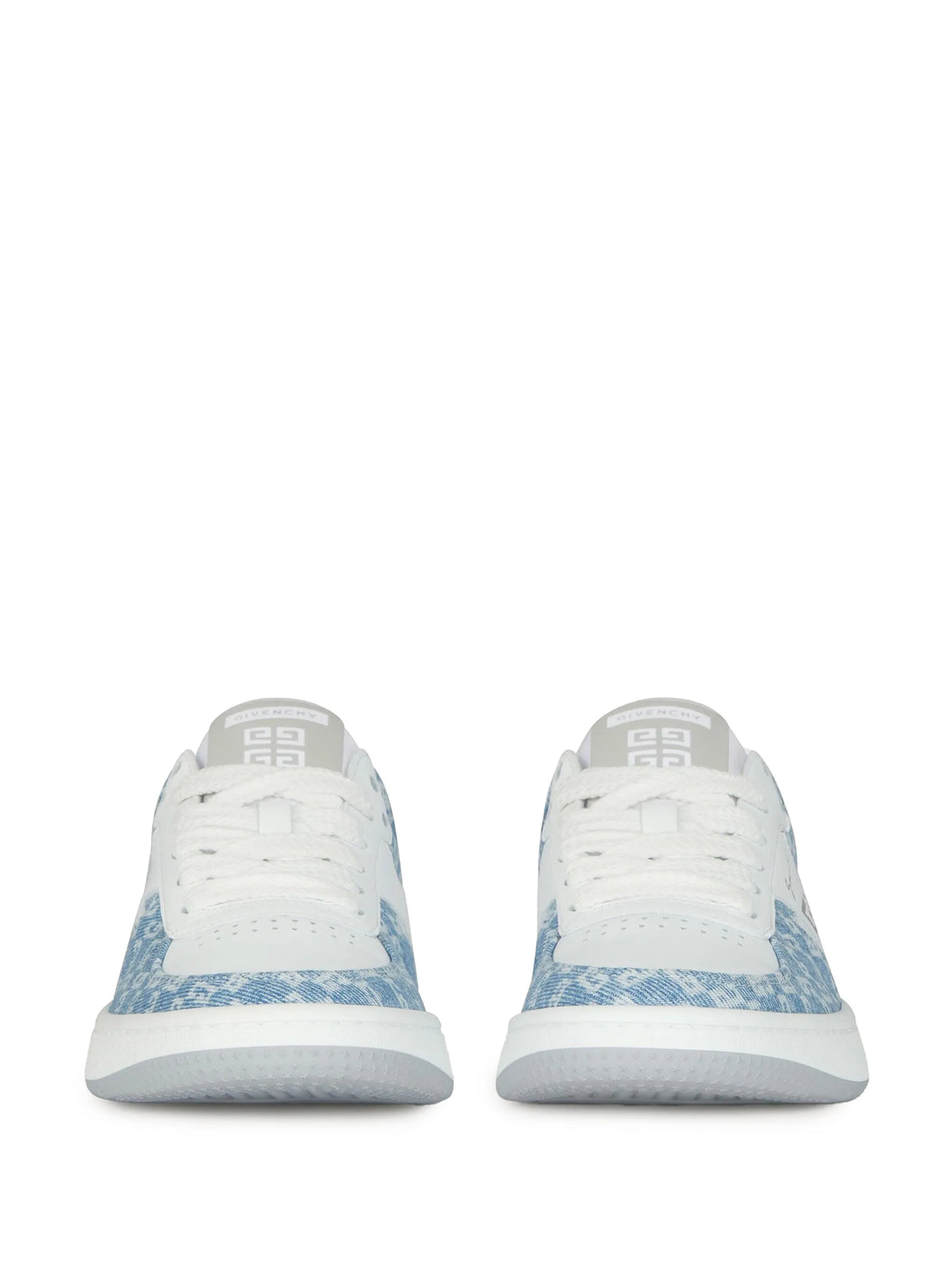 G Move sneakers in mixed leathers and monogram 72 denim