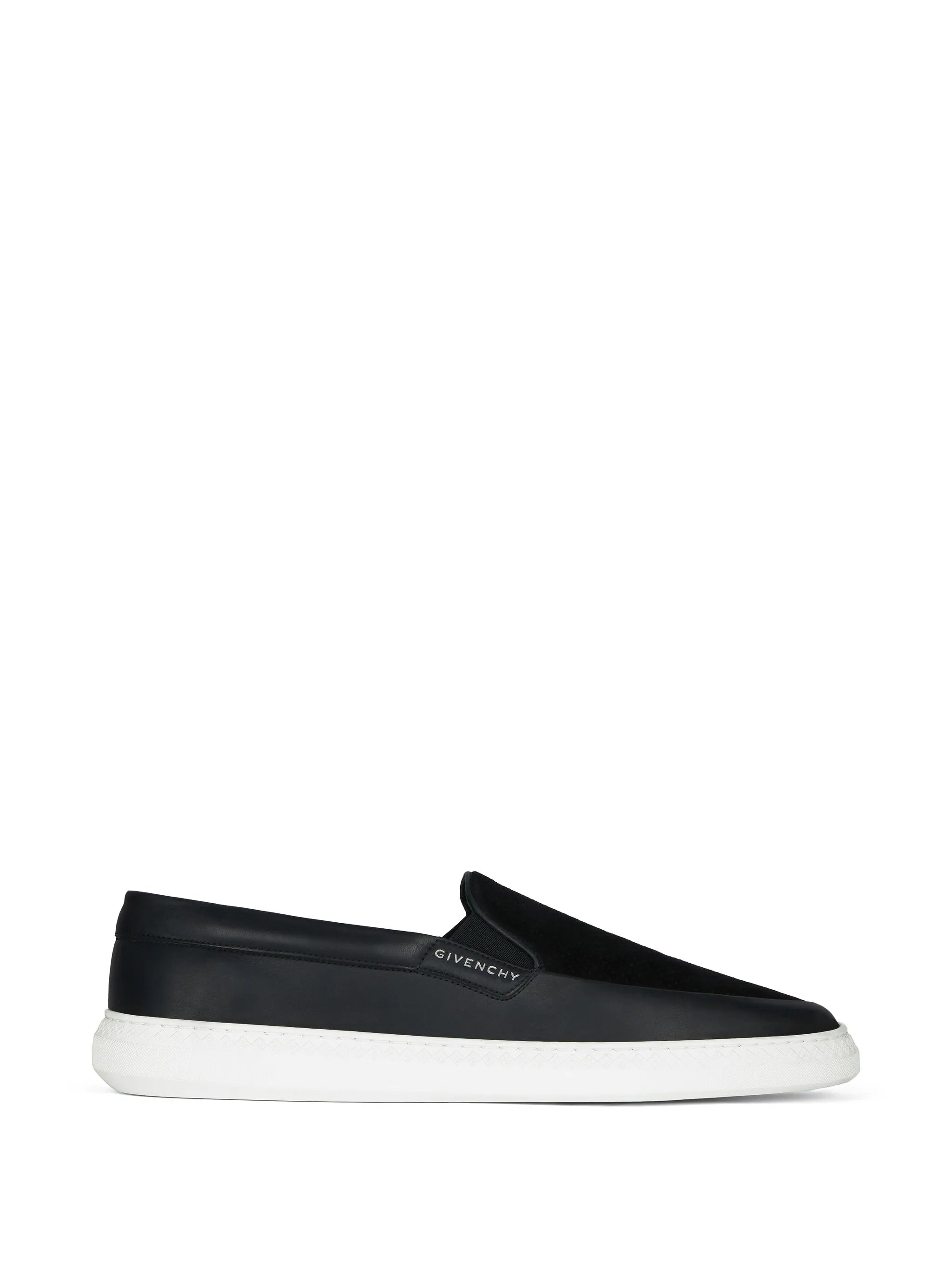 G Set sneakers in leather and perforated suede