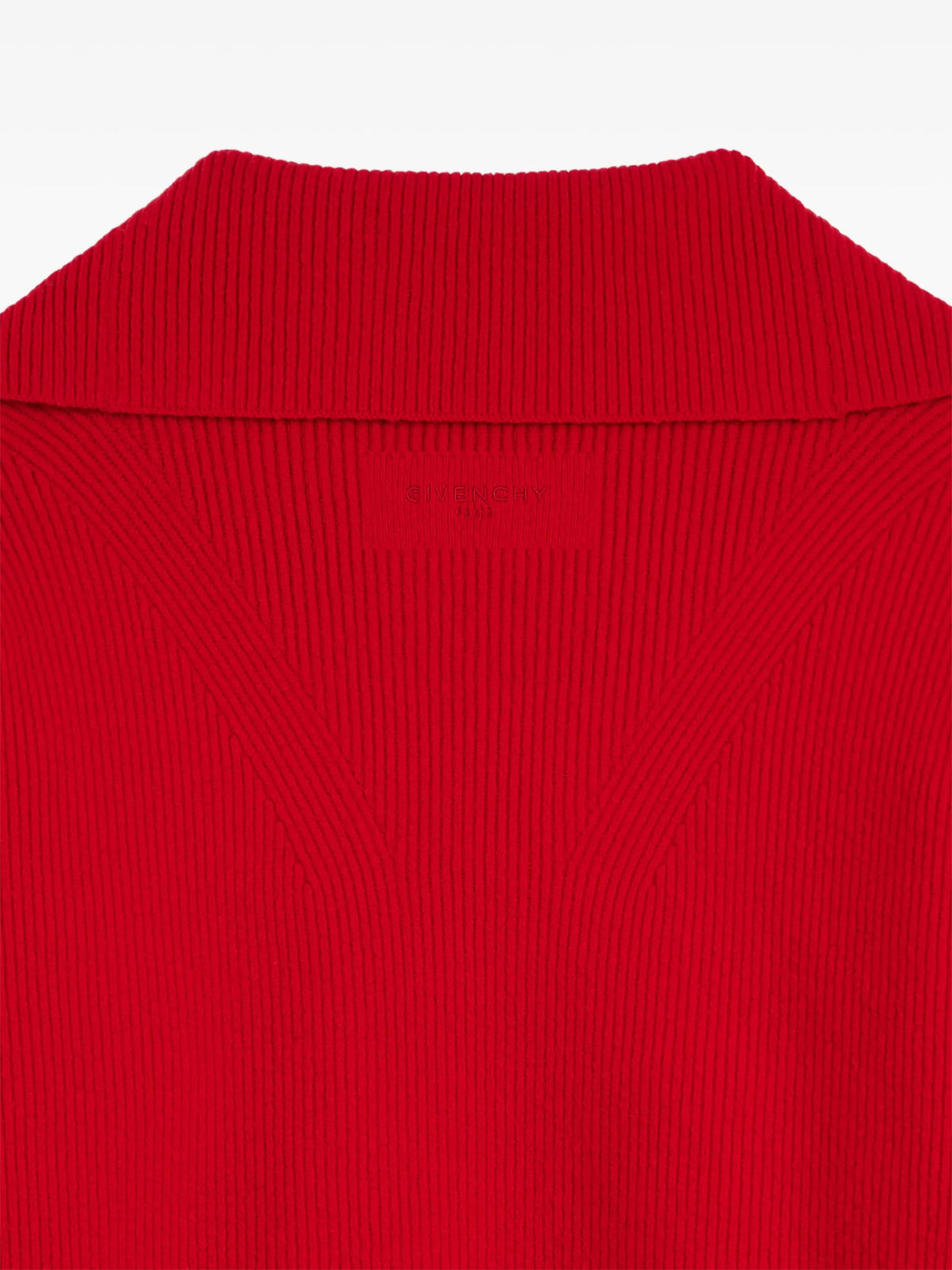 zipped cardigan in wool and cashmere