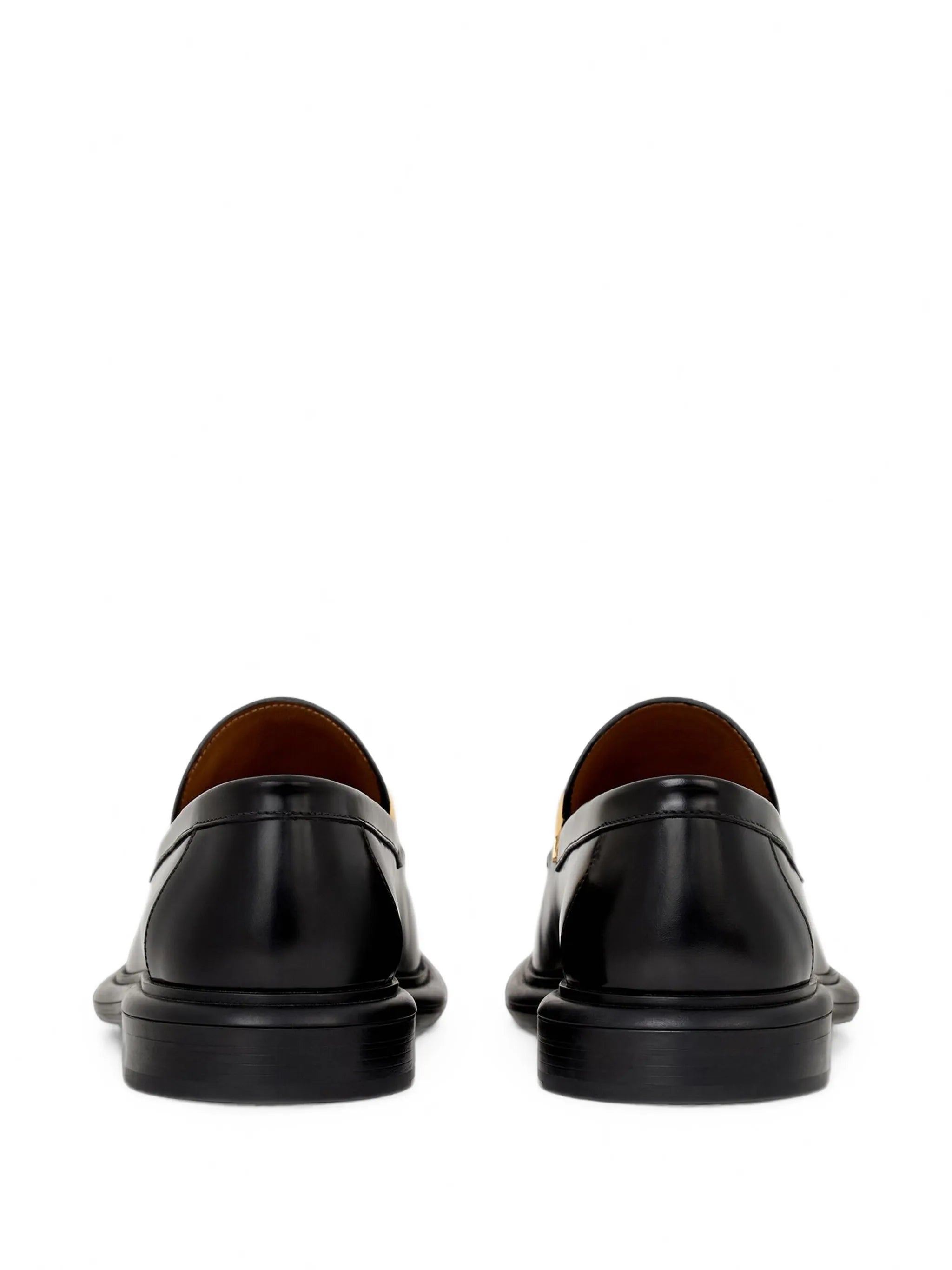 pinch loafers in brushed leather