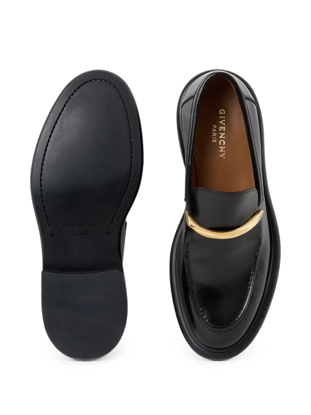 pinch loafers in brushed leather