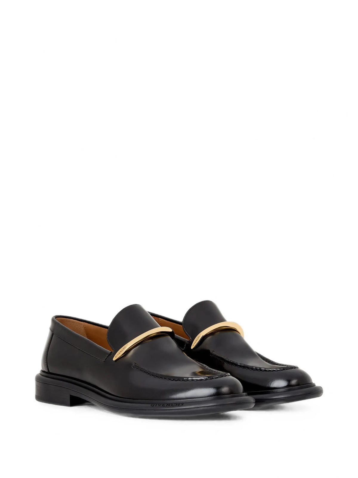 pinch loafers in brushed leather