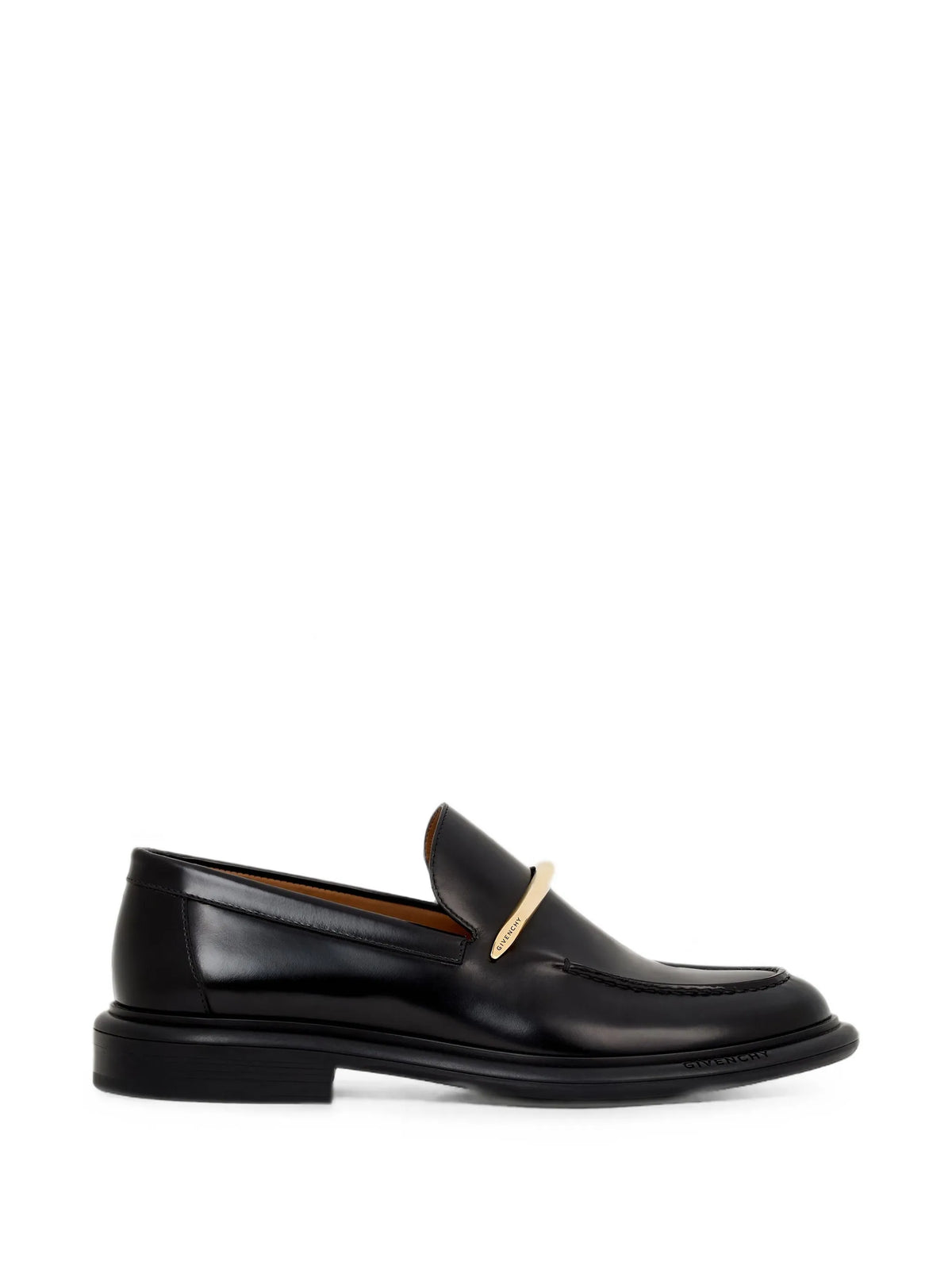 pinch loafers in brushed leather