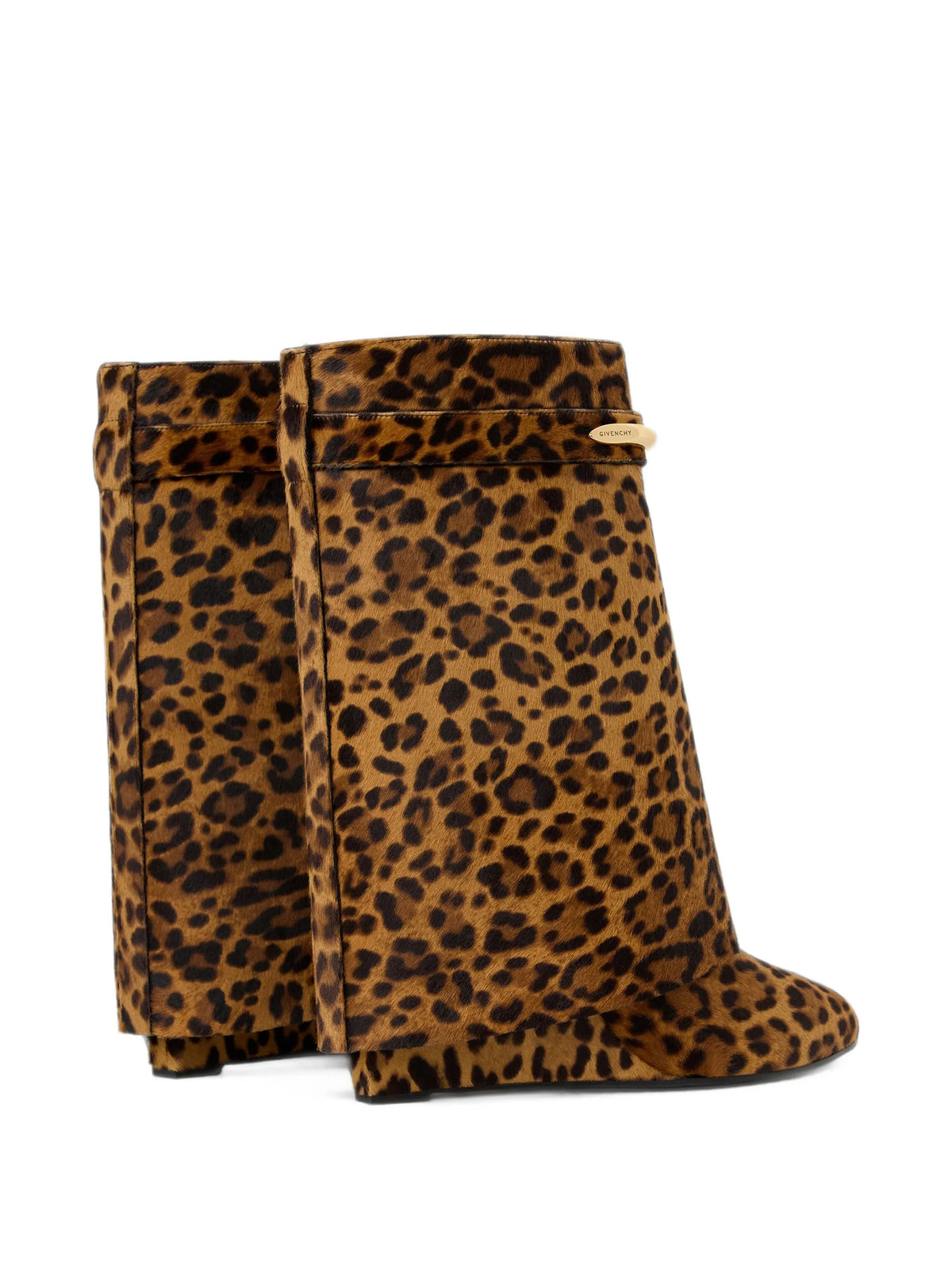 Shark Pinch ankle boots in leopard pony-effect leather