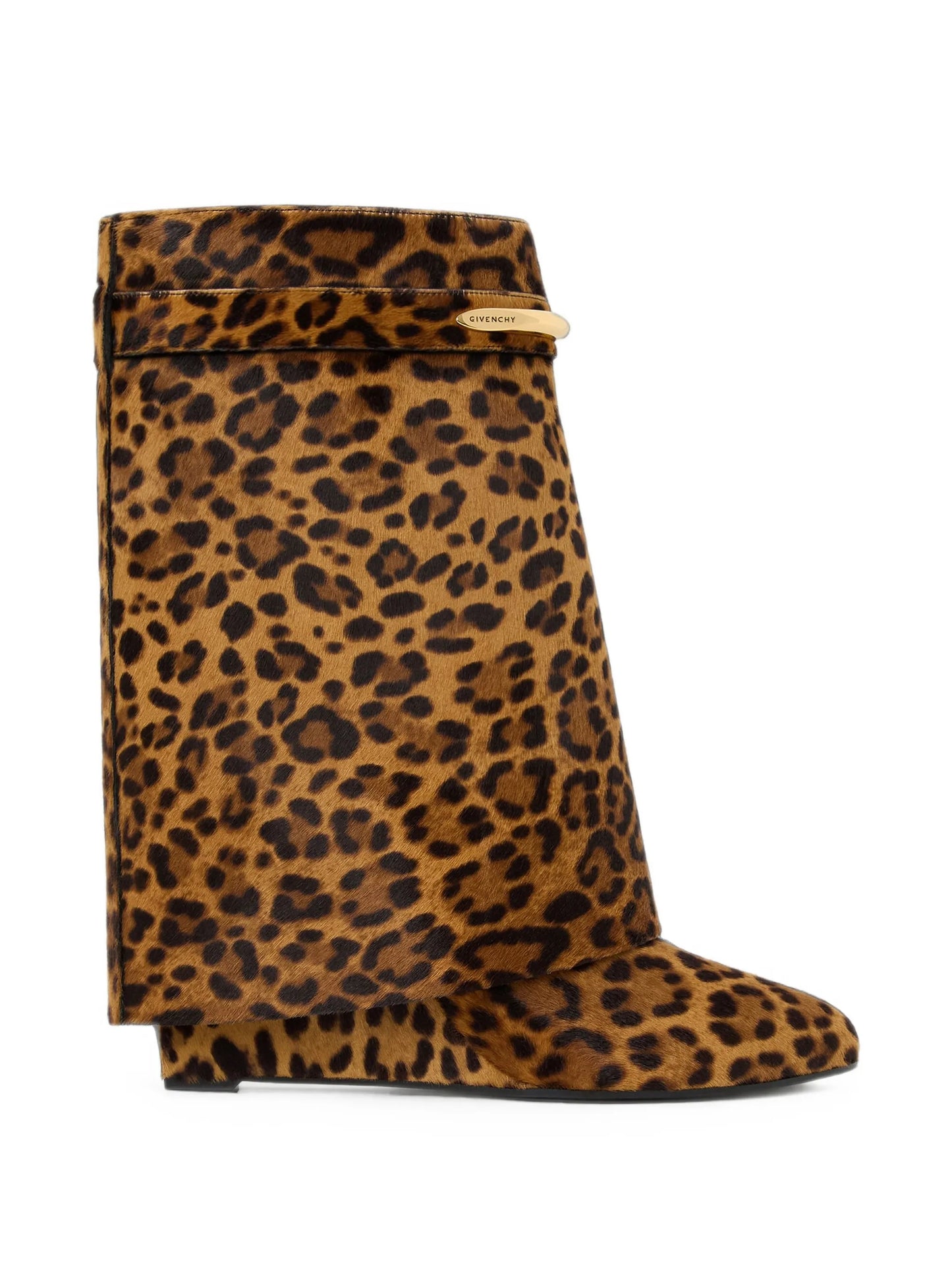 Shark Pinch ankle boots in leopard pony-effect leather