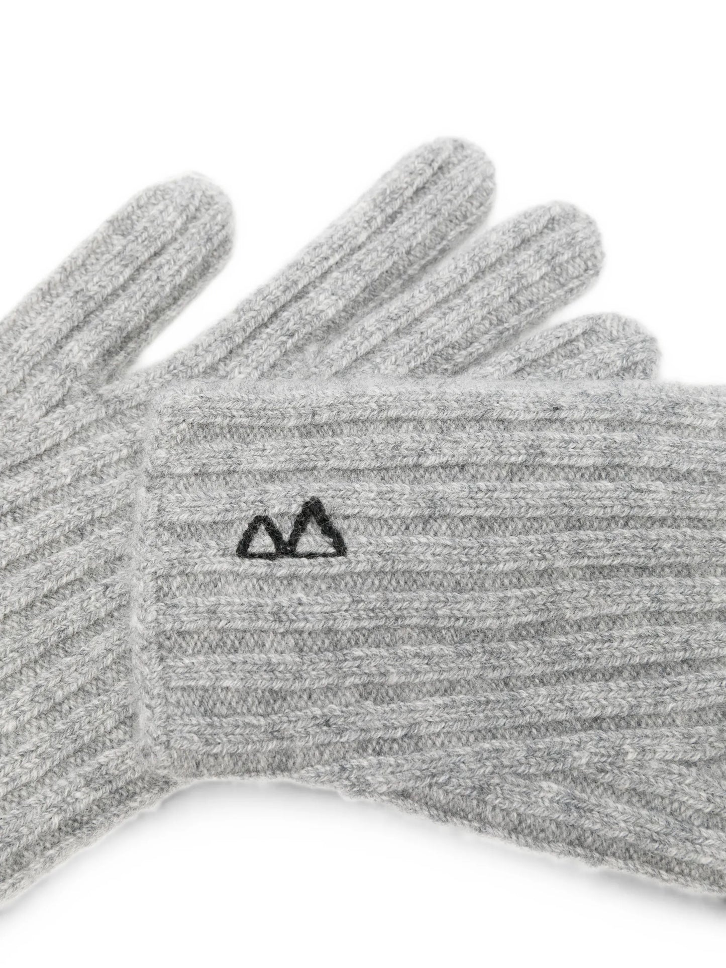 ribbed embroidered gloves