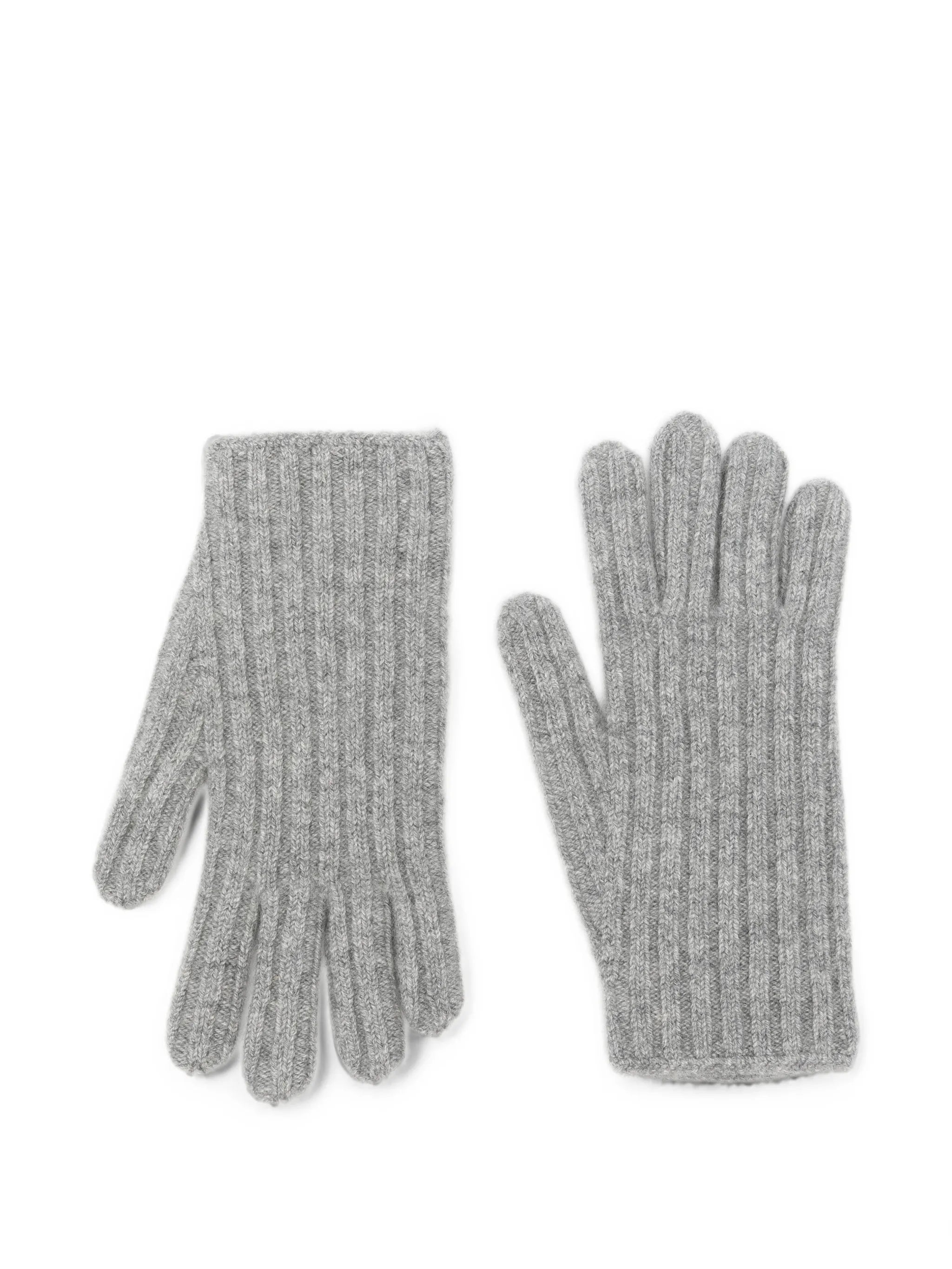 ribbed embroidered gloves