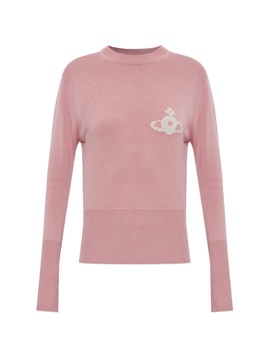 Orb-intarsia wool sweater