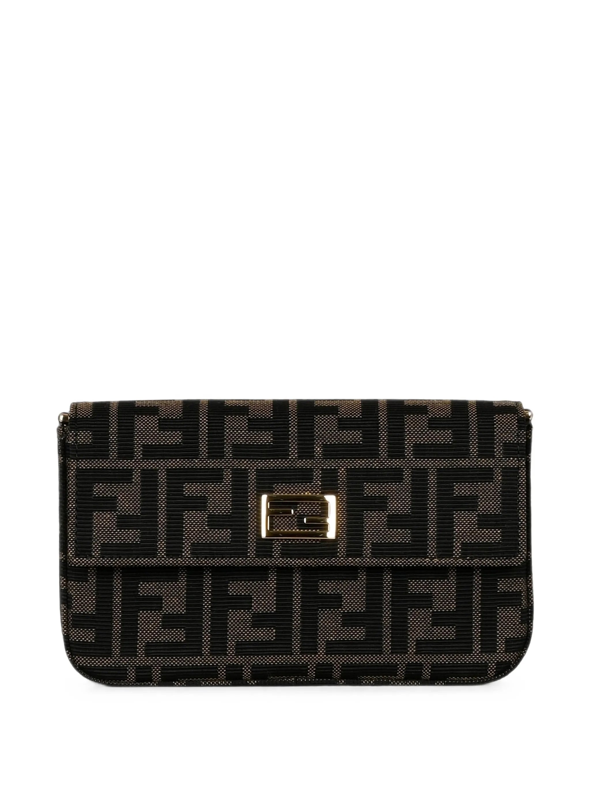 Zucca FF-motif clutch bag